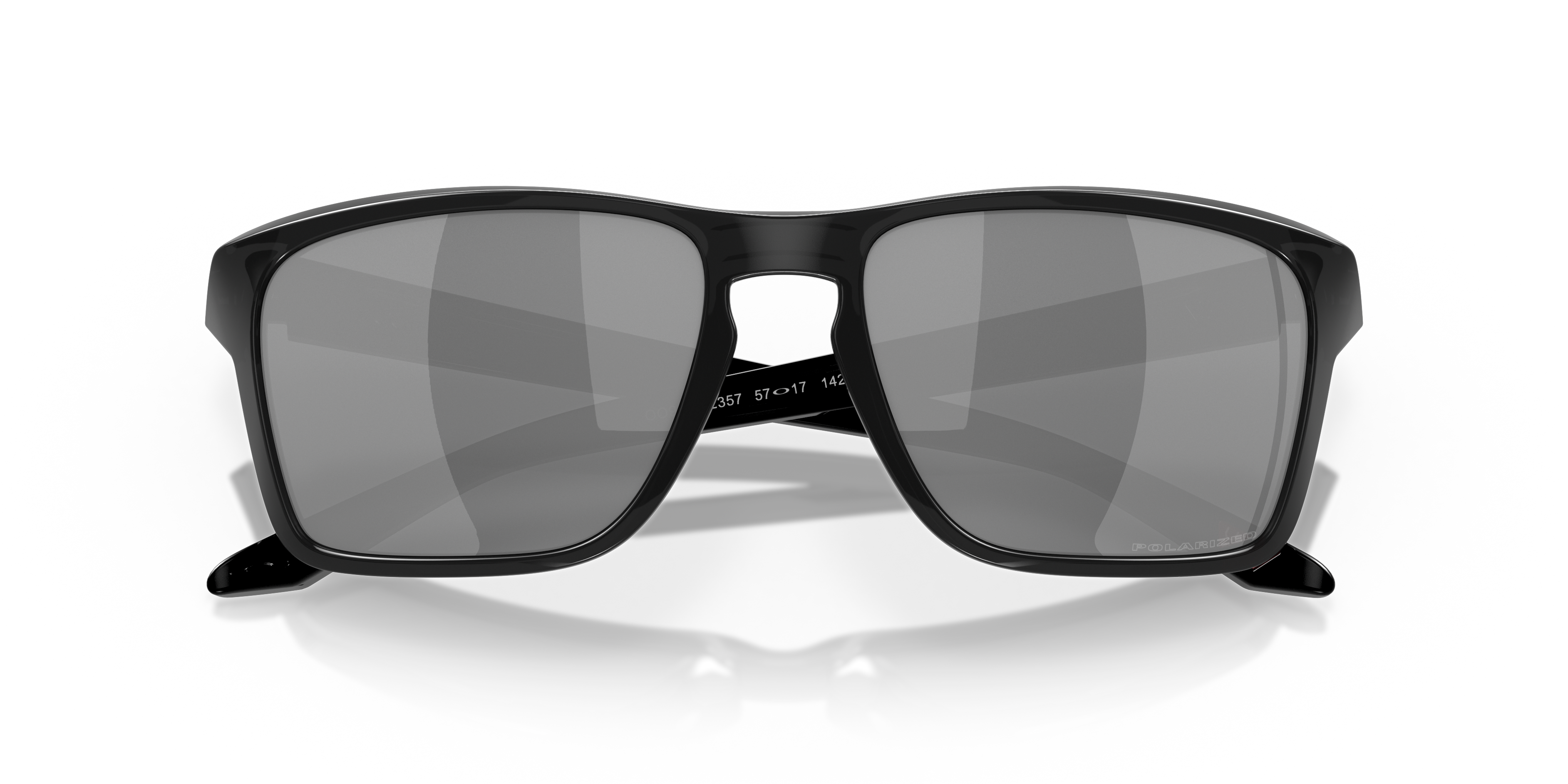Oakley Sylas OO9448 in Black Ink / Black Iridium Polarized, front detail view #Colour_Black Ink / Black Iridium Polarized