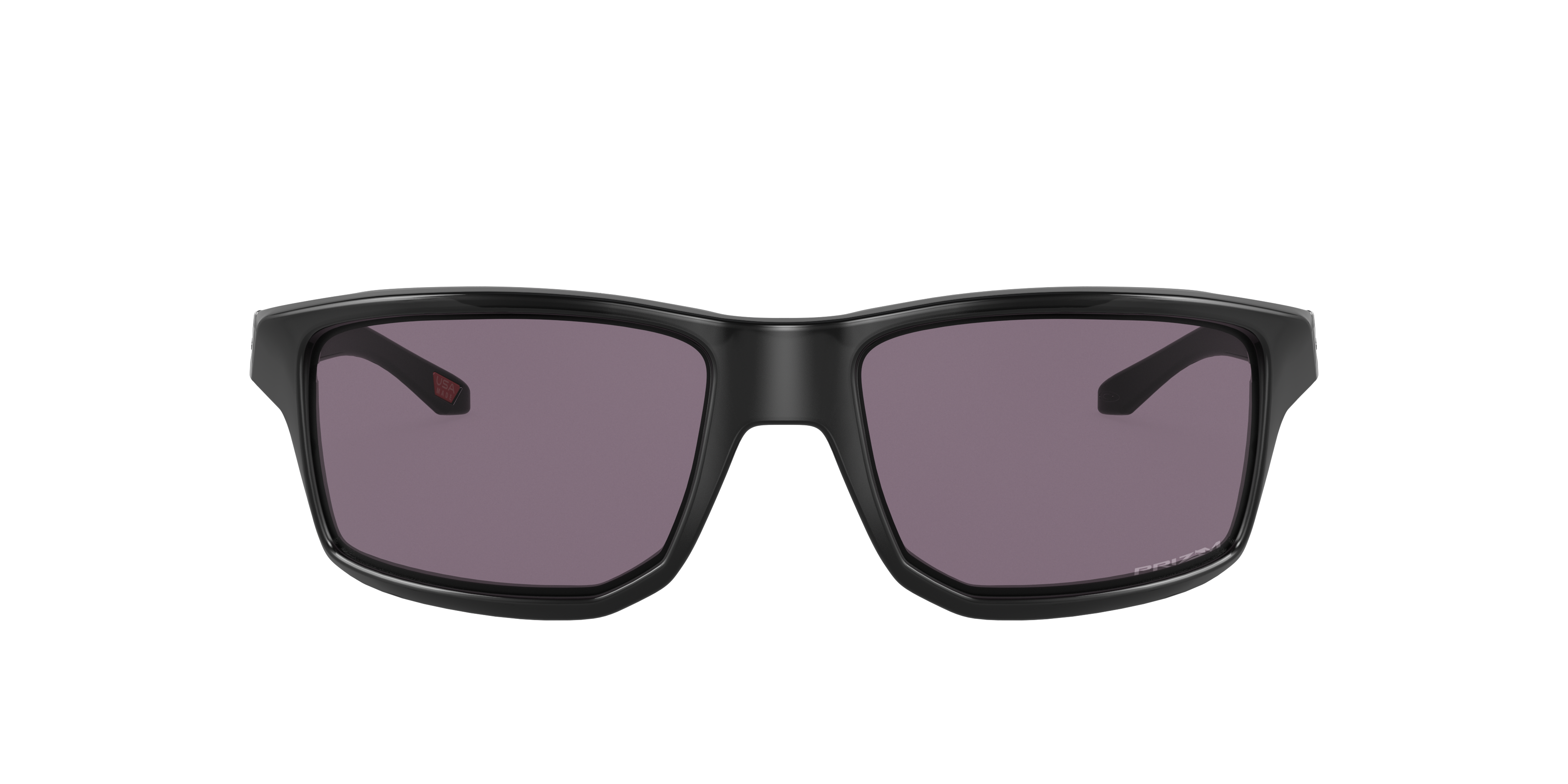 Oakley Gibston OO9449 in Polished Black / Prizm Grey, front view #Colour_Polished Black / Prizm Grey