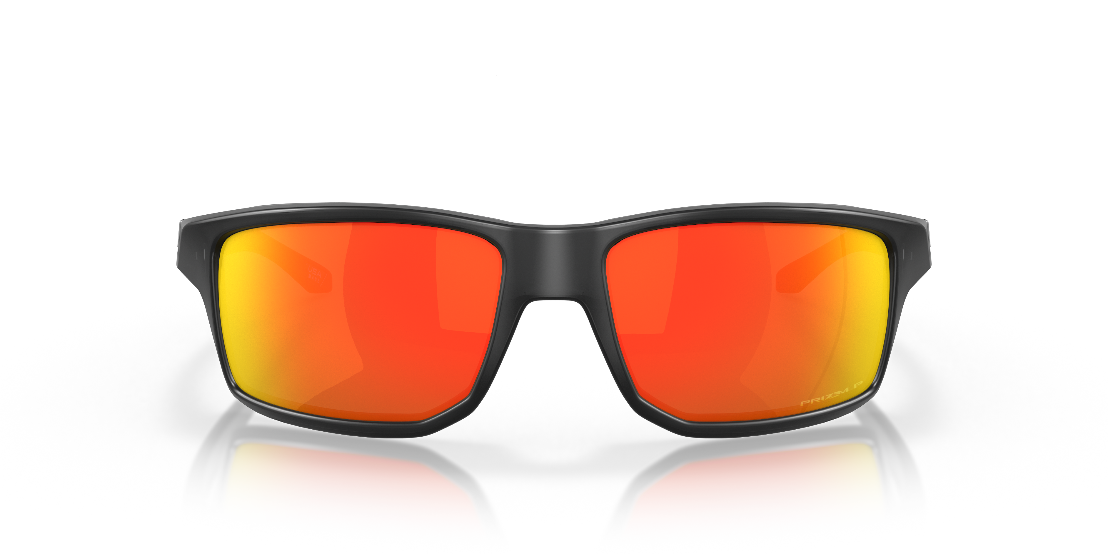 Oakley Gibston OO9449 in Black Ink / Prizm Ruby Polarized, front view #Colour_Black Ink / Prizm Ruby Polarized