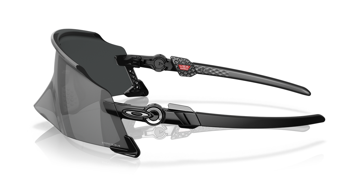 Oakley Kato OO9455M in Polished Black / Prizm Black, side view #Colour_Polished Black / Prizm Black (945501)