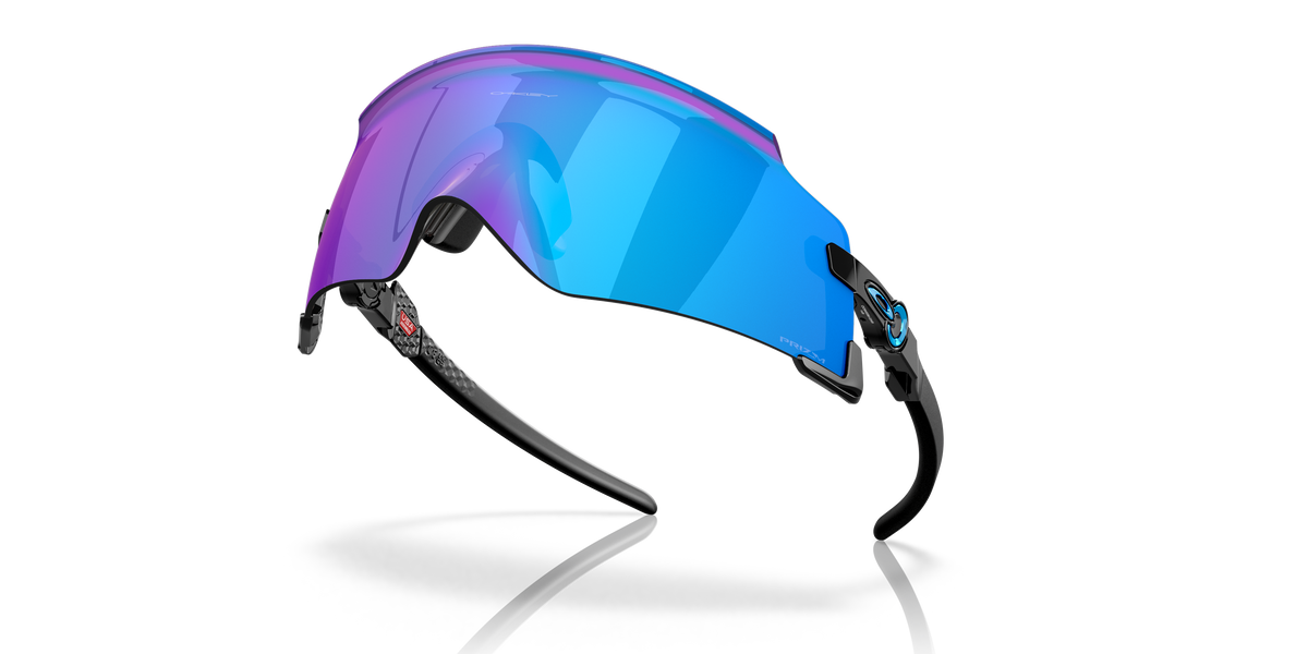 Oakley Kato OO9455M in Polished Black / Prizm Sapphire, angled view #Colour_Polished Black / Prizm Sapphire (945503)