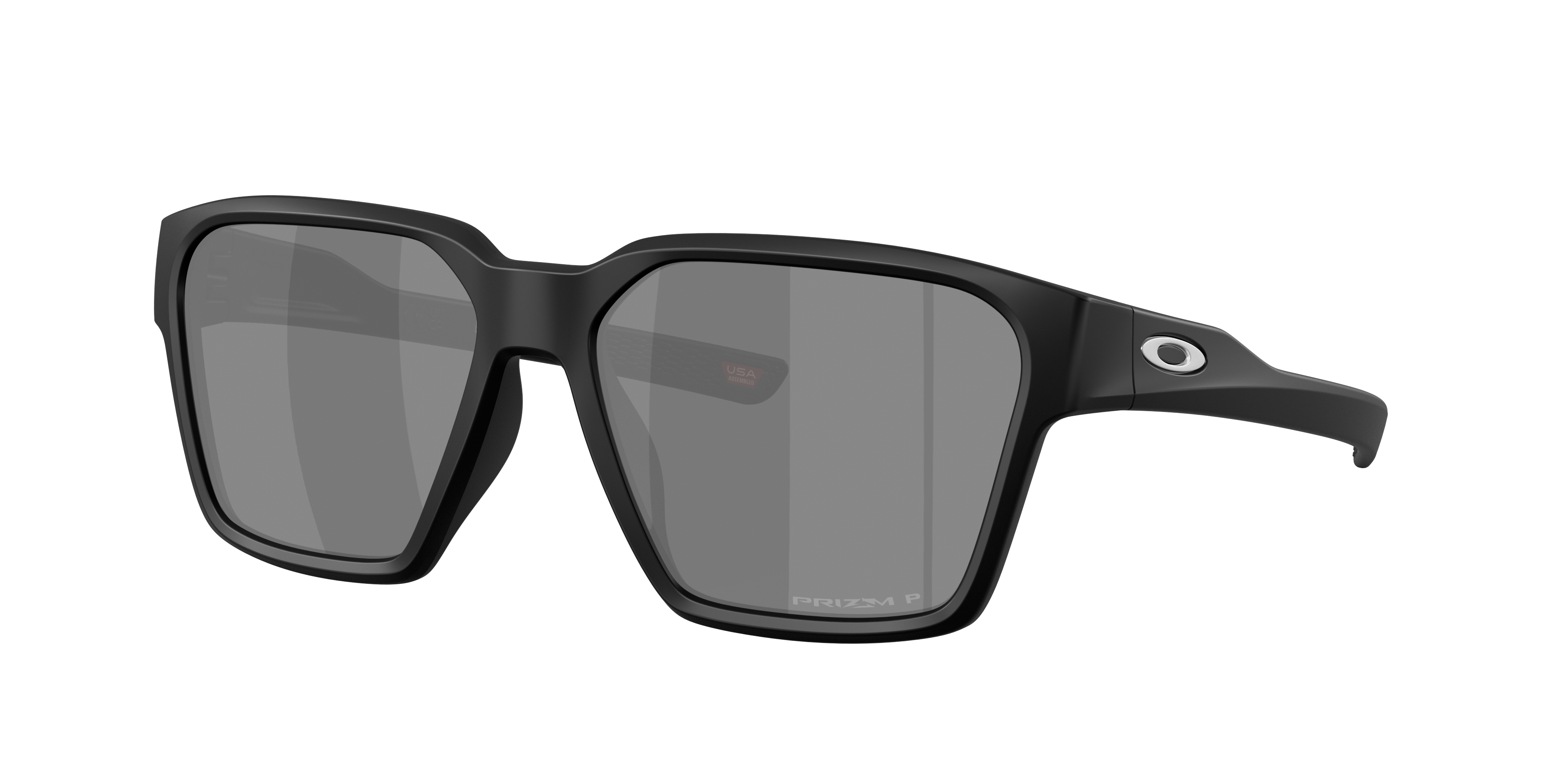 Oakley Briza OO9497 in Matte Black / Prizm Black Polarized, three-quarter view #Colour_Matte Black / Prizm Black Polarized