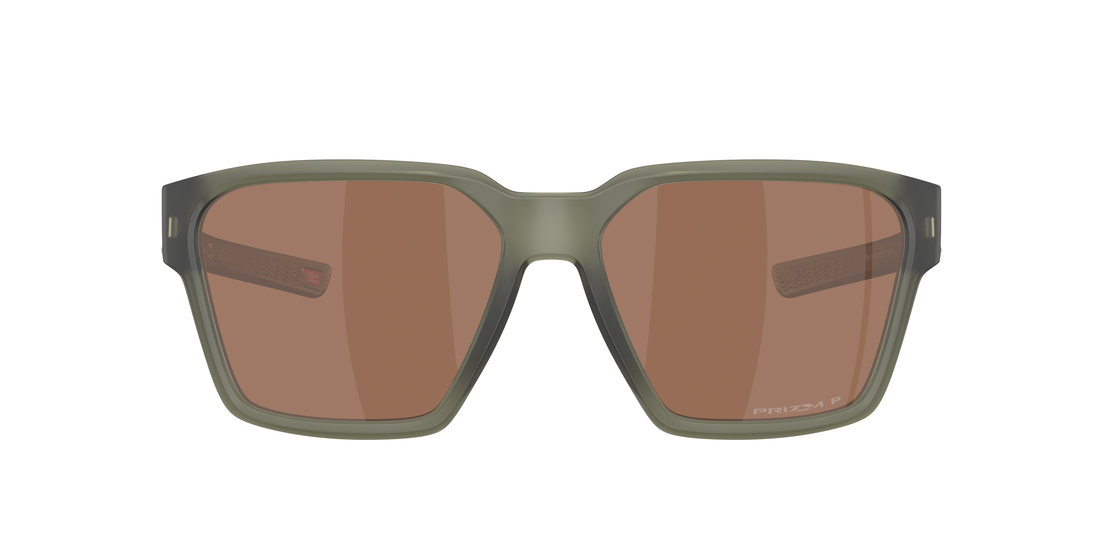 Oakley Briza OO9497 in Matte Olive Ink / Prizm Tungsten Polarized, front view #Colour_Matte Olive Ink / Prizm Tungsten Polarized