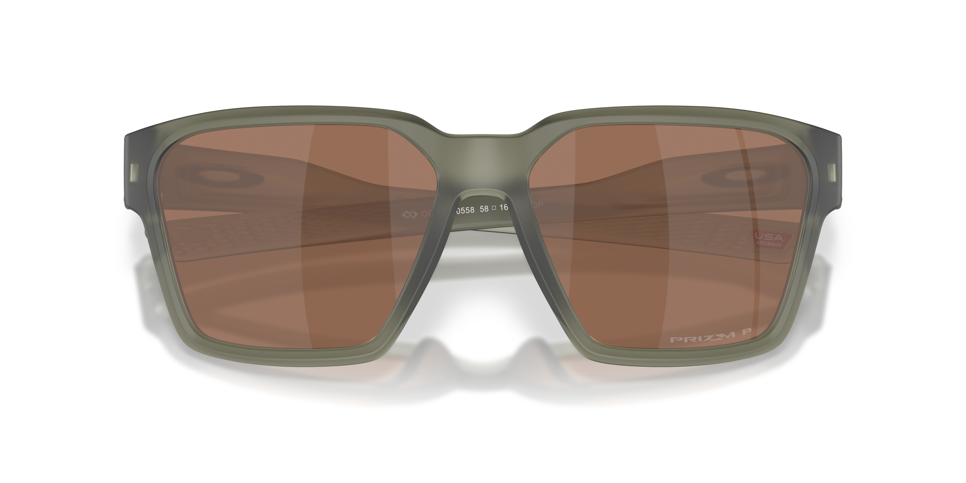Oakley Briza OO9497 in Matte Olive Ink / Prizm Tungsten Polarized, front detail view #Colour_Matte Olive Ink / Prizm Tungsten Polarized