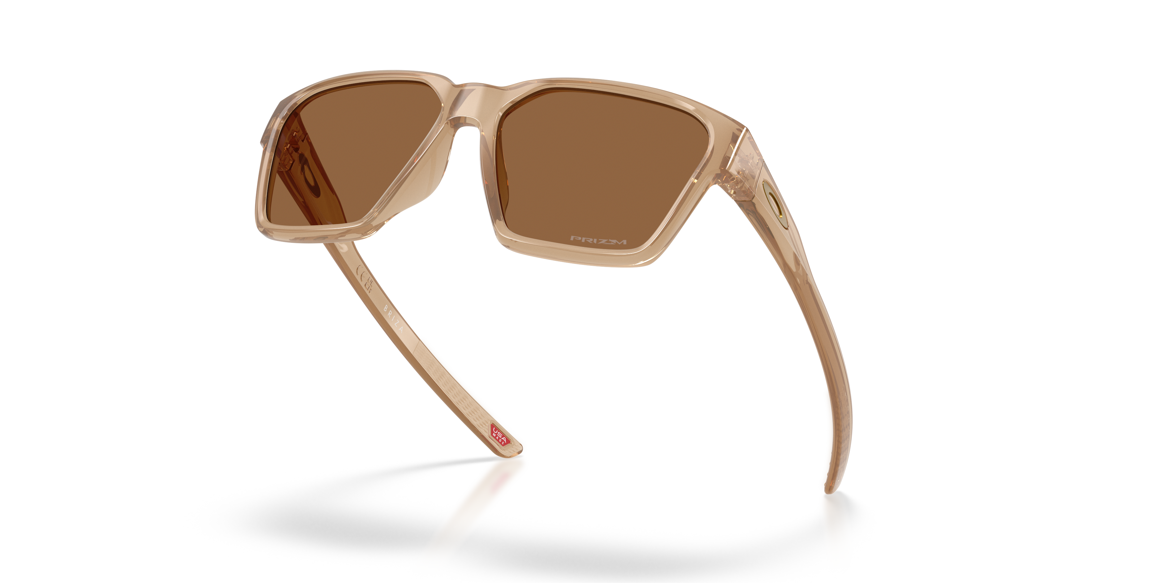 Oakley Briza OO9497 in Polished Sepia / Prizm Bronze, angled view #Colour_Polished Sepia / Prizm Bronze