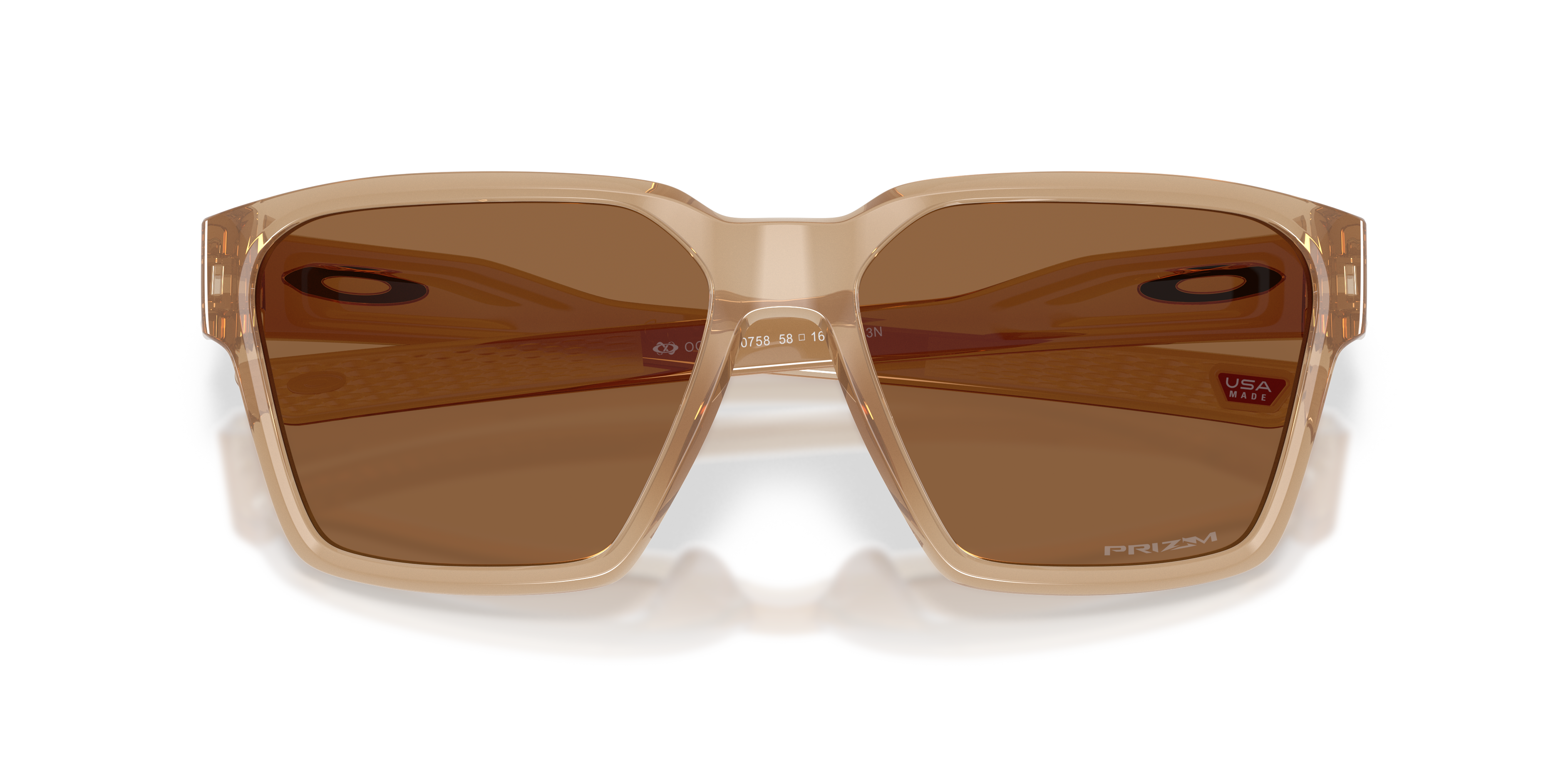 Oakley Briza OO9497 in Polished Sepia / Prizm Bronze, front detail view #Colour_Polished Sepia / Prizm Bronze