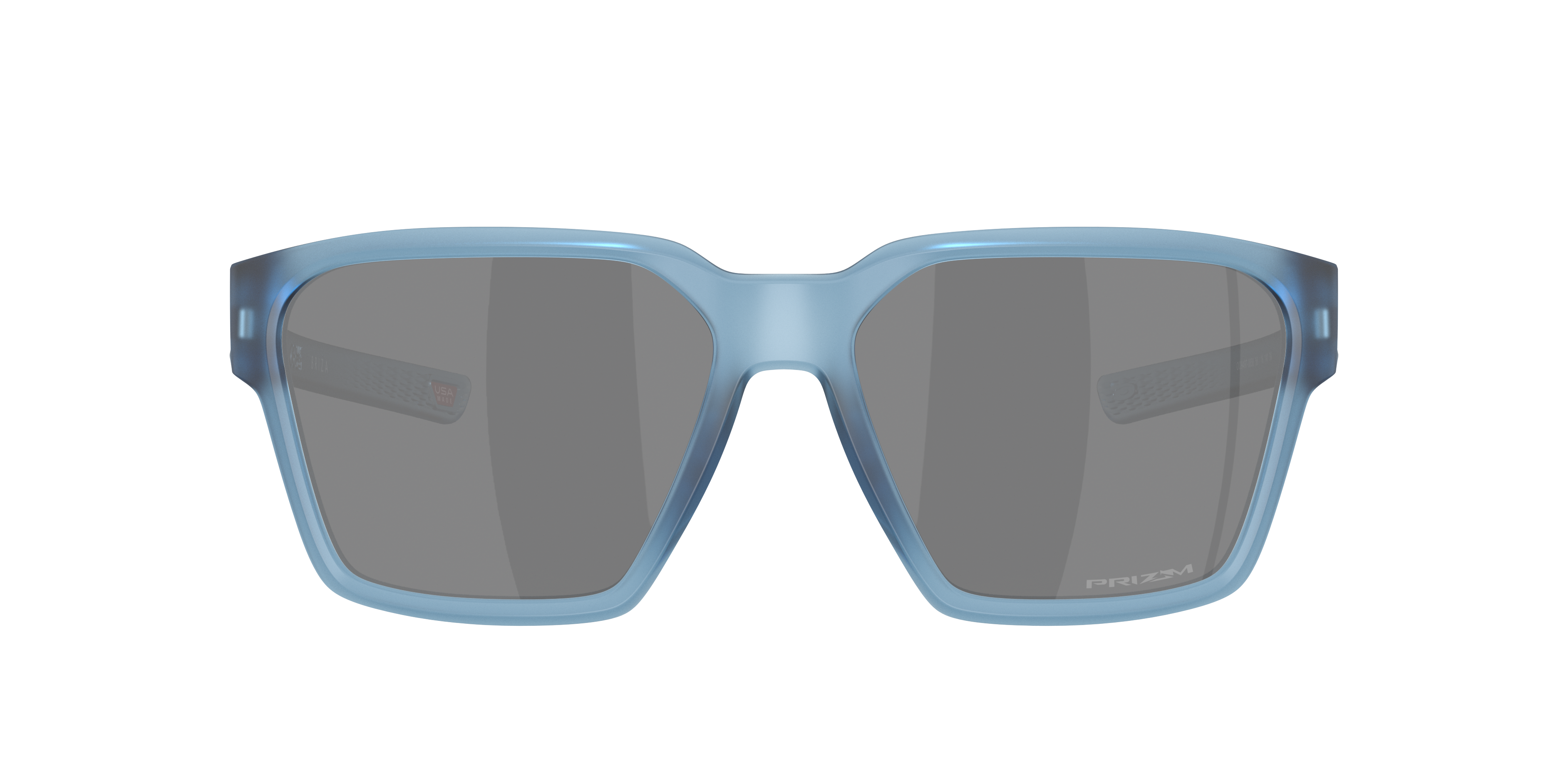 Oakley Briza OO9497 in Matt Transparent Stonewash / Prizm Black, front view #Colour_Matt Transparent Stonewash / Prizm Black