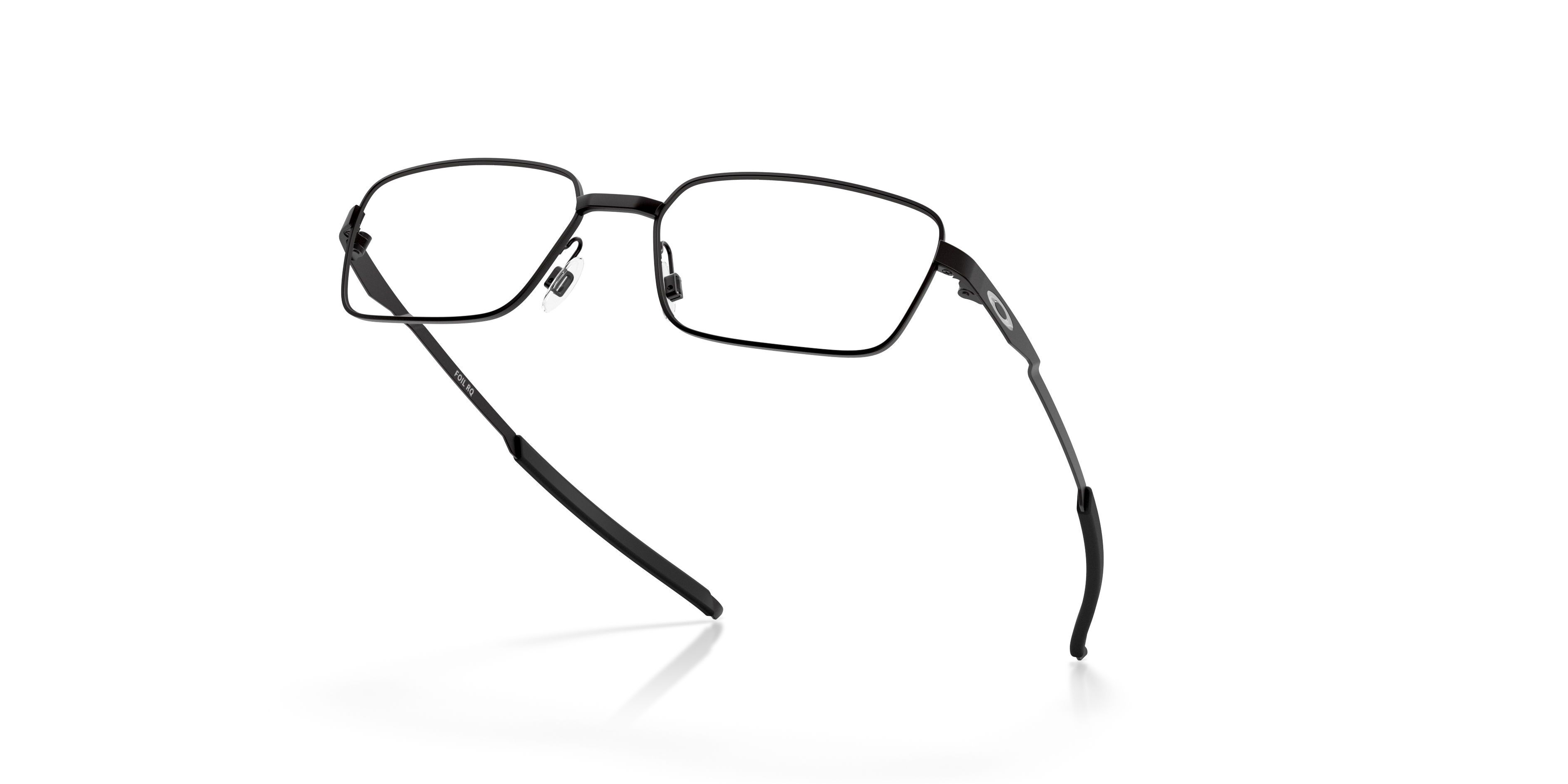 Oakley Foil RQ OX3036 in Satin Black, angled view #Colour_Satin Black