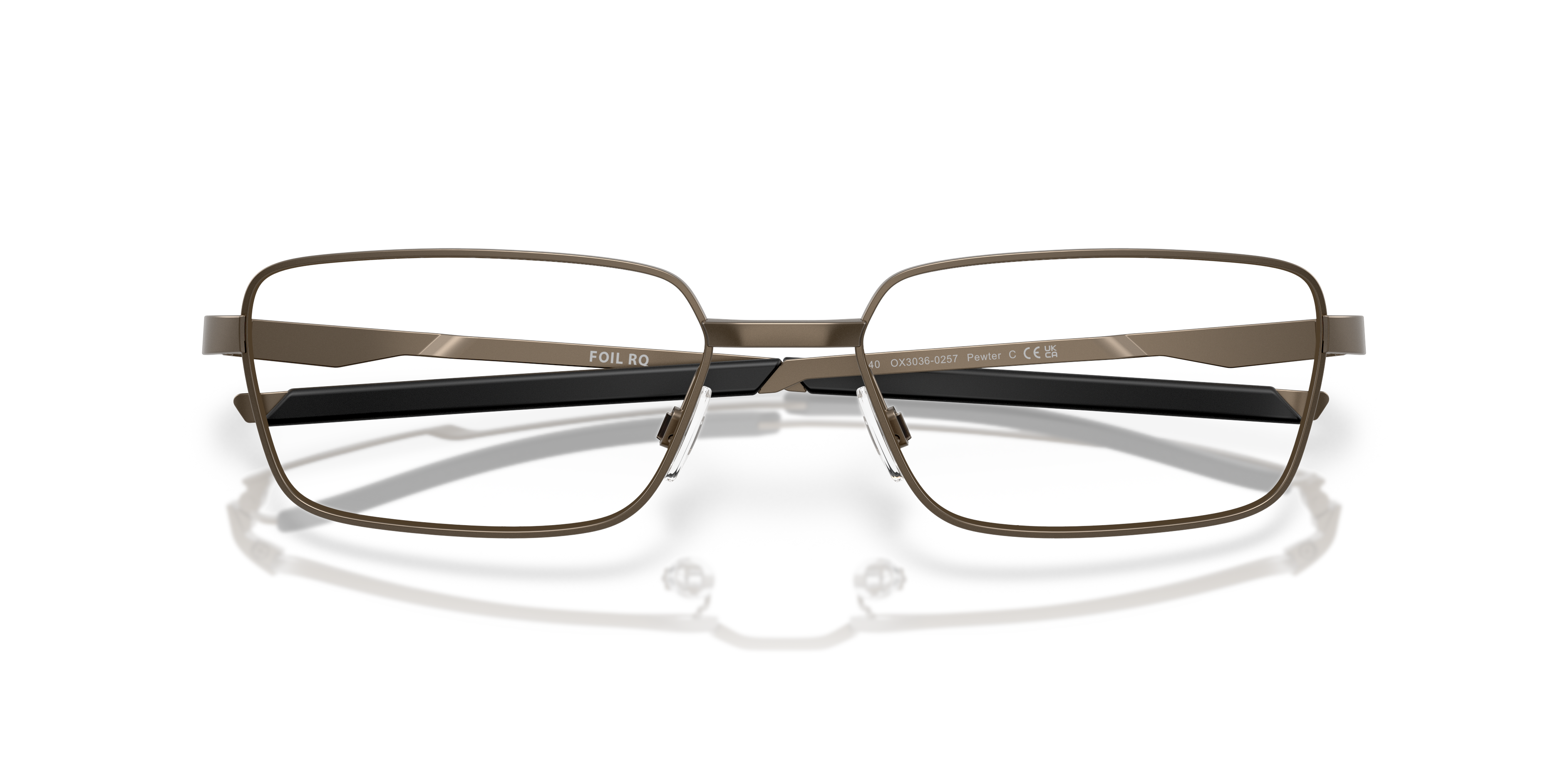 Oakley Foil RQ OX3036 in Pewter, front detail view #Colour_Pewter