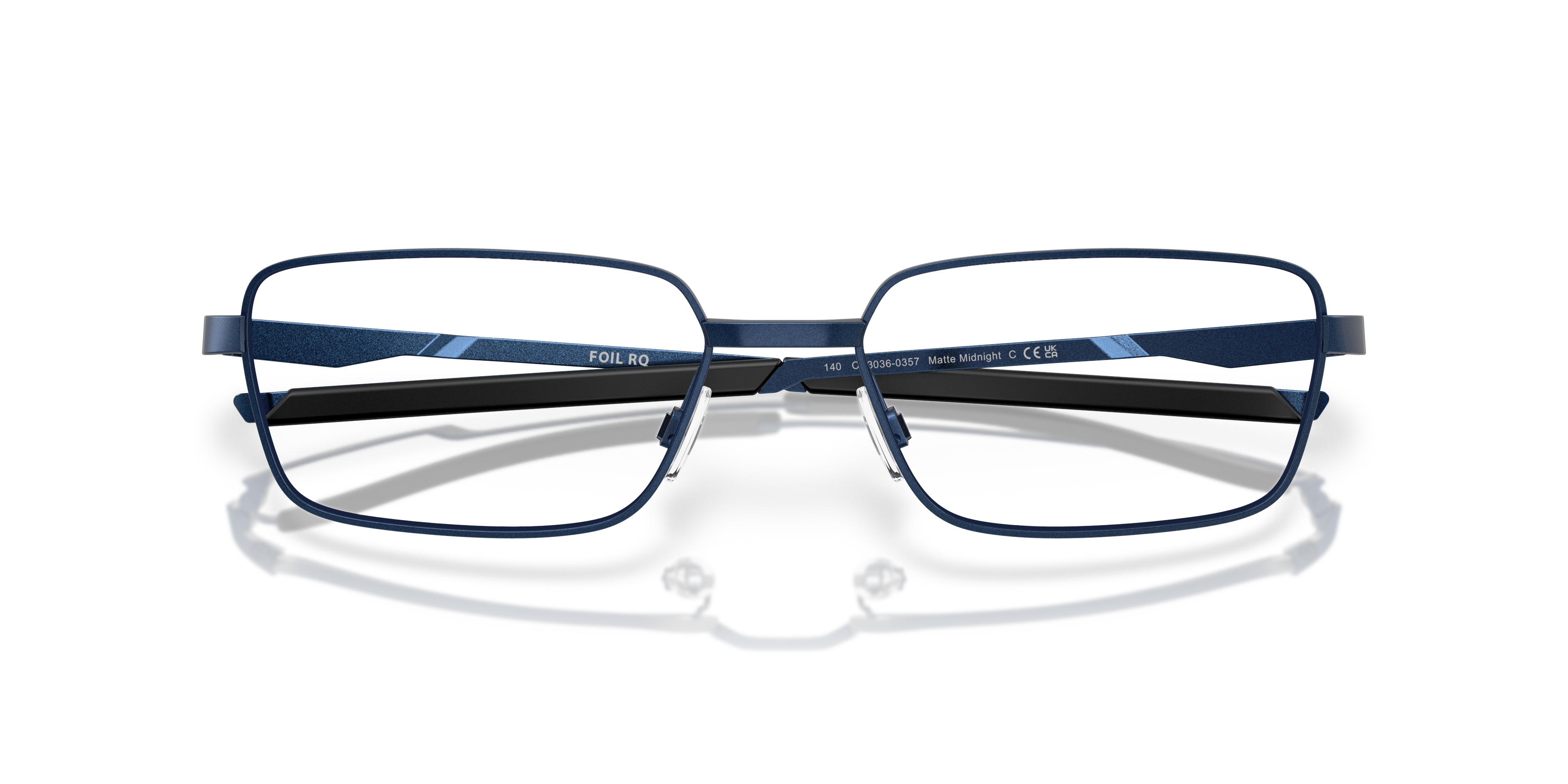 Oakley Foil RQ OX3036 in Matte Midnight, front detail view #Colour_Matte Midnight