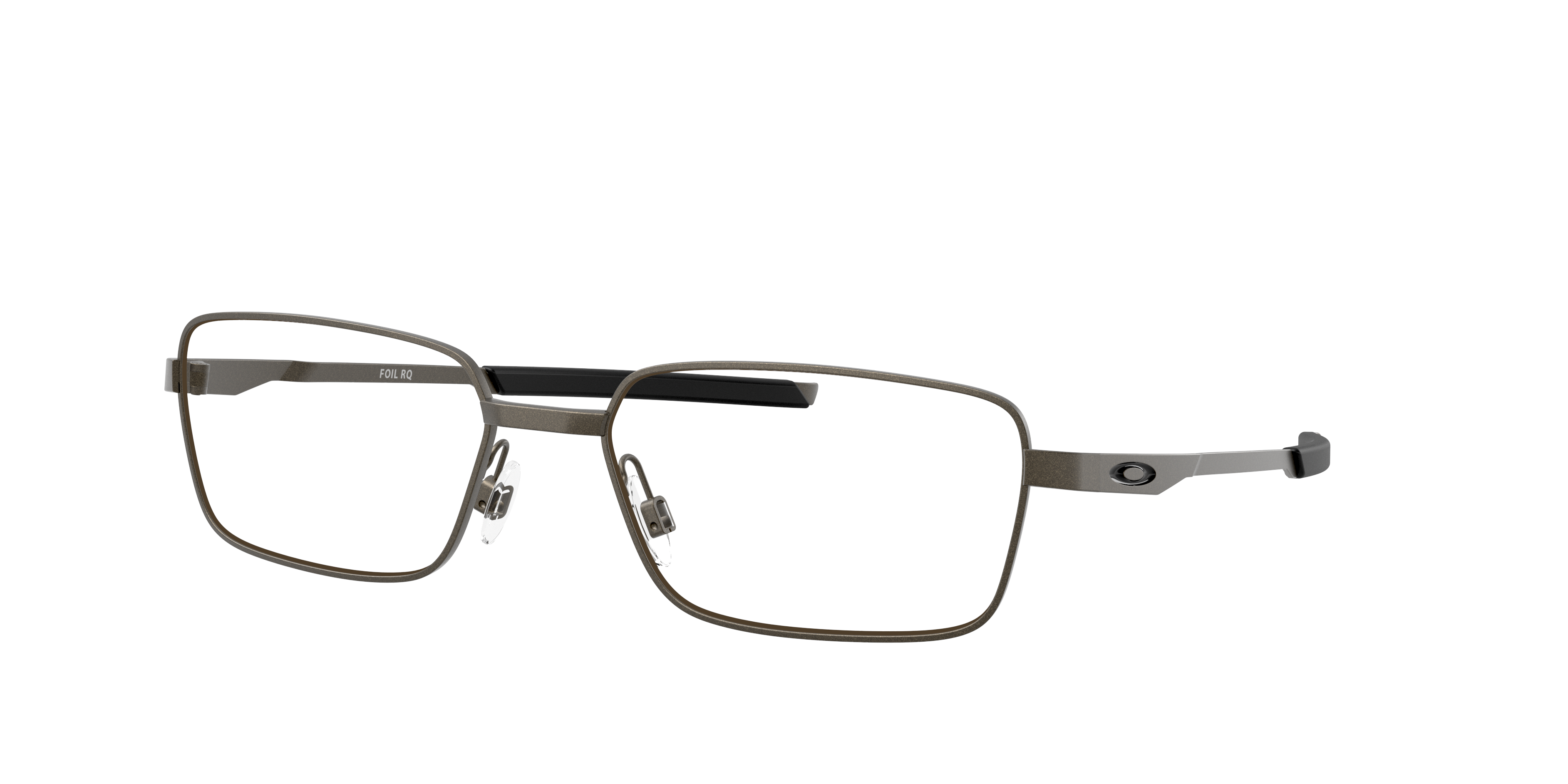 Oakley Foil RQ OX3036 in Satin Lead, three-quarter view #Colour_Satin Lead