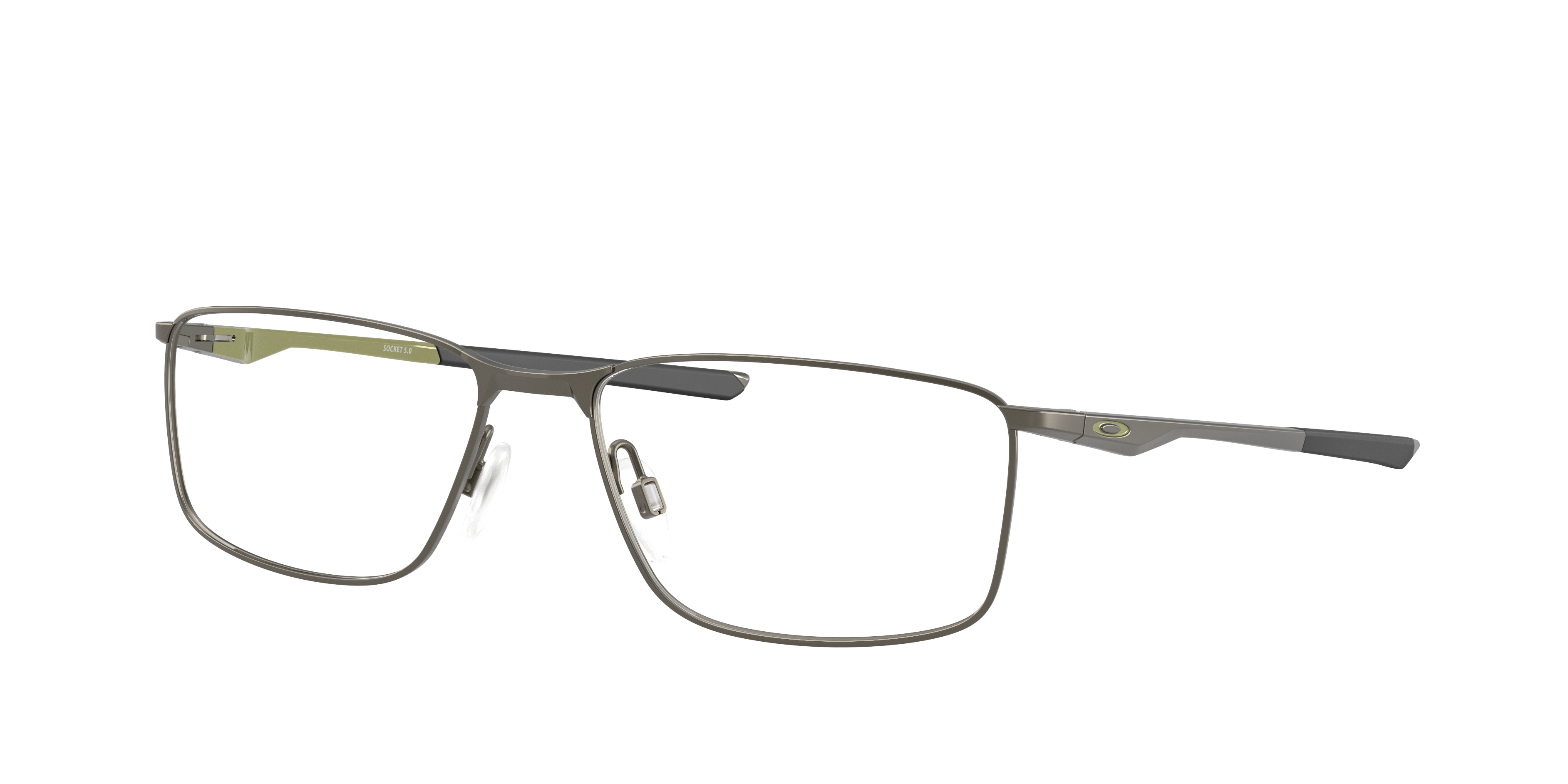 Oakley Socket 5.0 OX3217 in Matte Gunmetal, three-quarter view #Colour_Matte Gunmetal