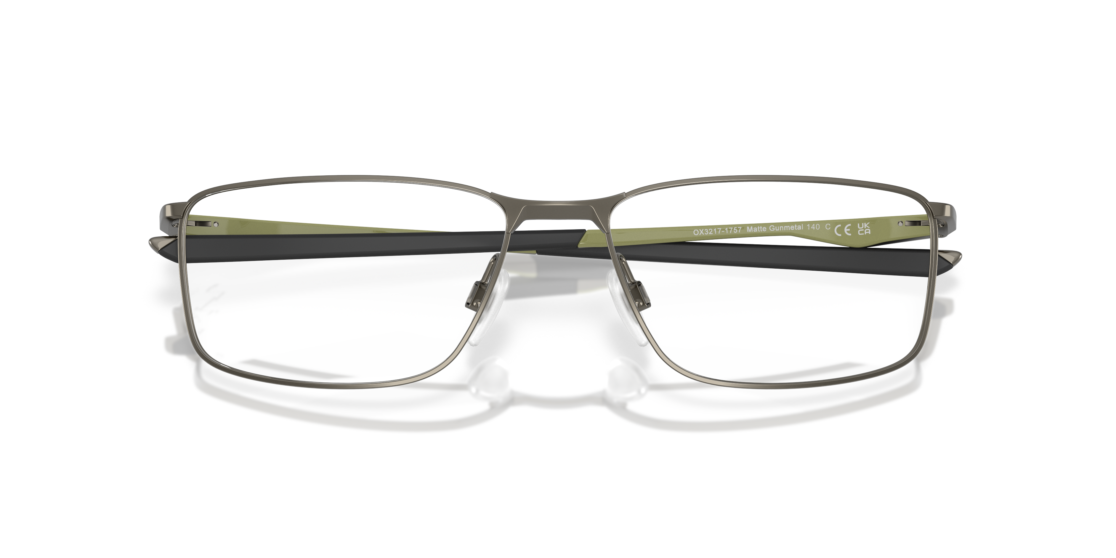 Oakley Socket 5.0 OX3217 in Matte Gunmetal, front detail view #Colour_Matte Gunmetal