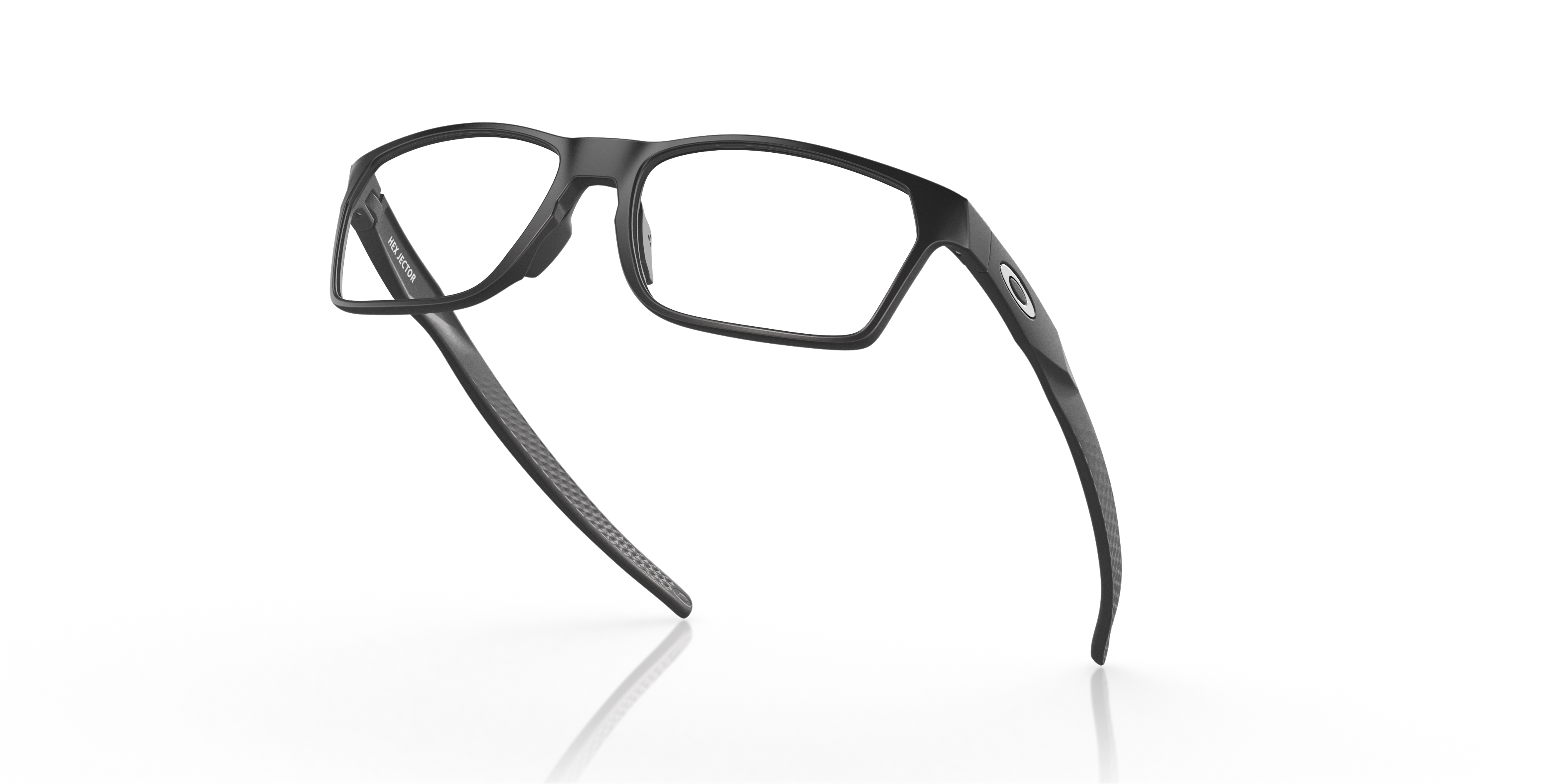 Oakley Hex Jector OX8032 in Satin Black, angled view #Colour_Satin Black