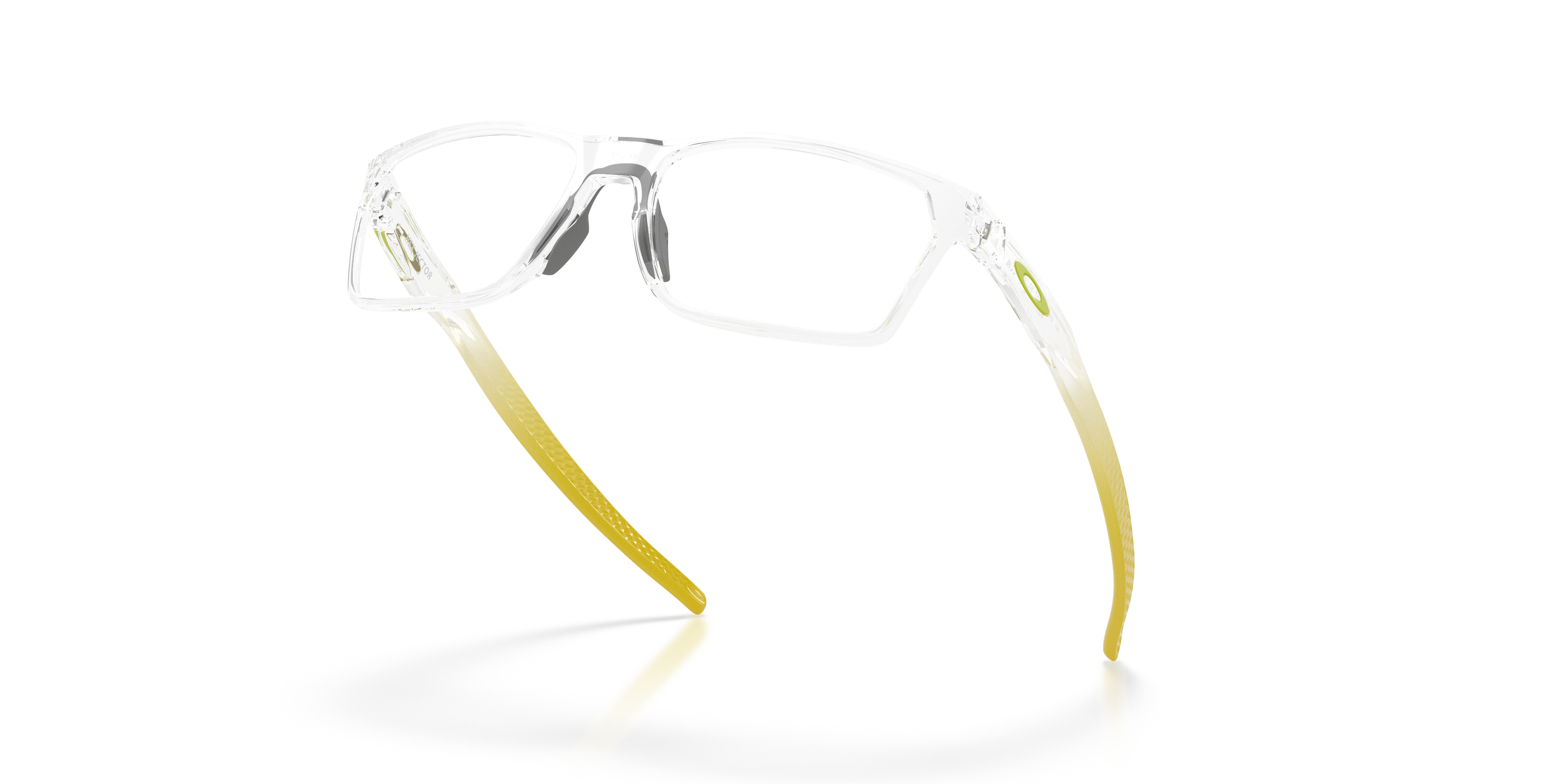 Oakley Hex Jector OX8032 in Polished Clear, angled view #Colour_Polished Clear