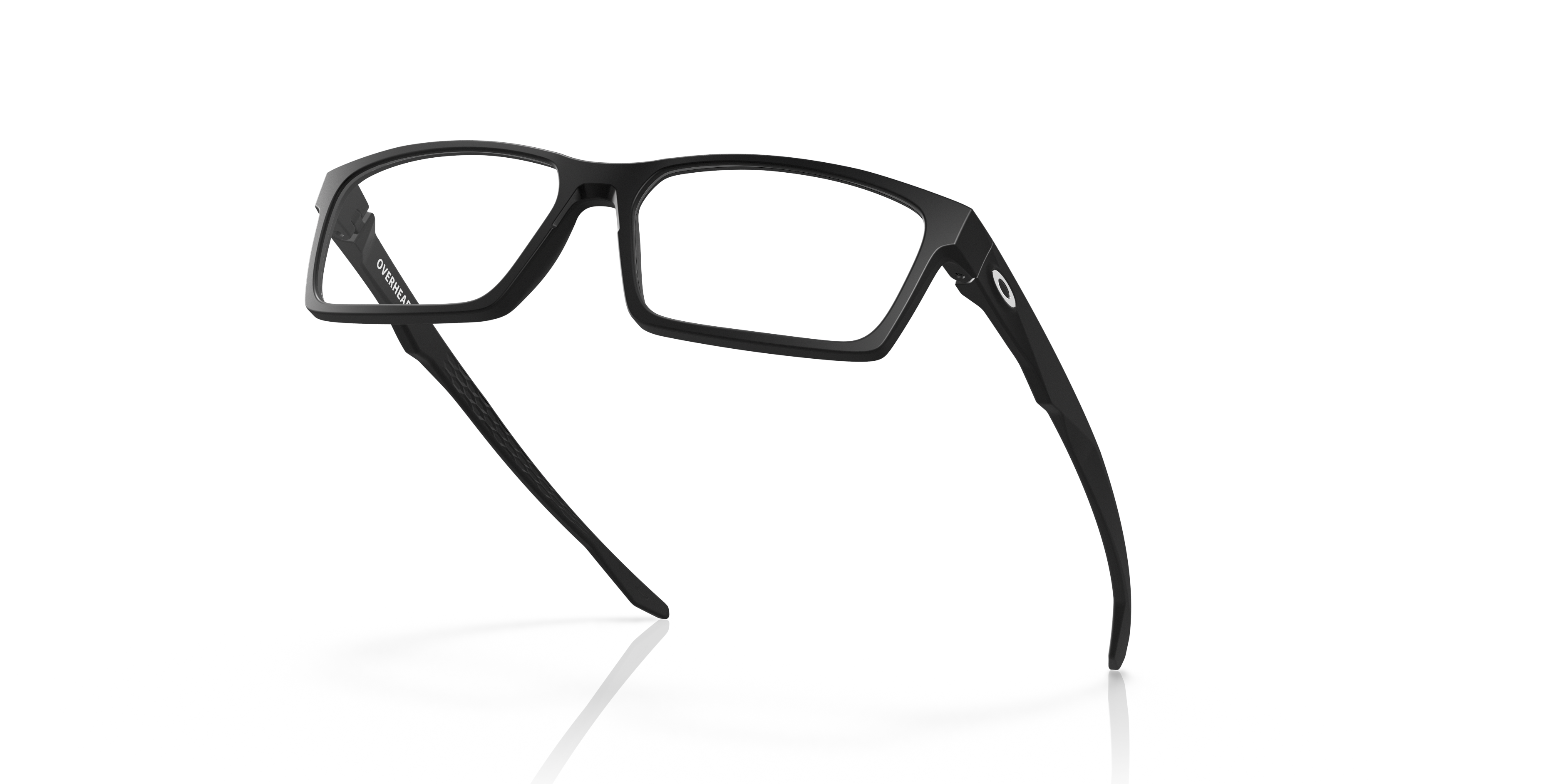 Oakley Overhead OX8060 in Satin Black, angled view #Colour_Satin Black