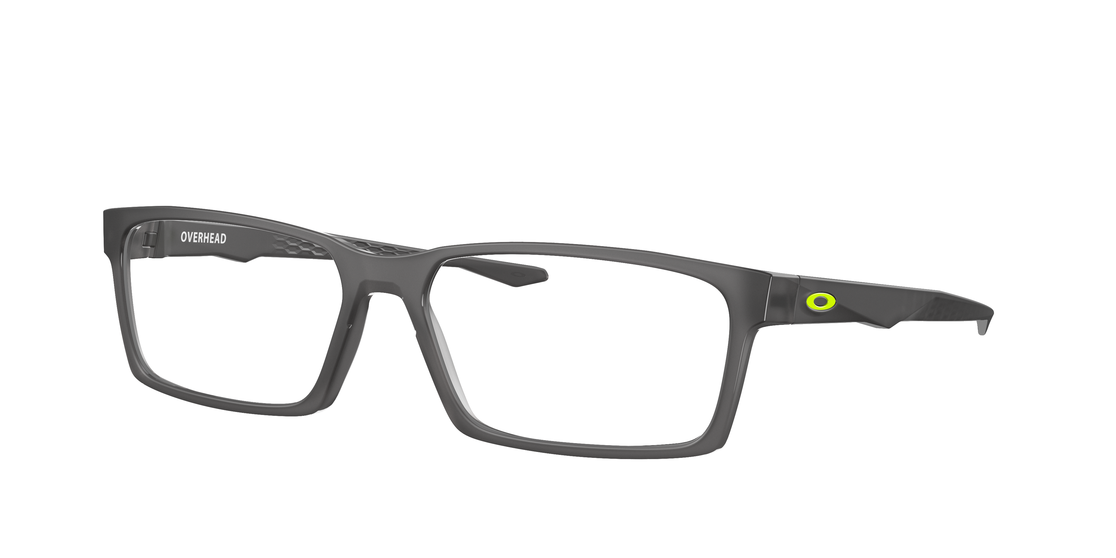 Oakley Overhead OX8060 in Satin Grey Smoke, three-quarter view #Colour_Satin Grey Smoke