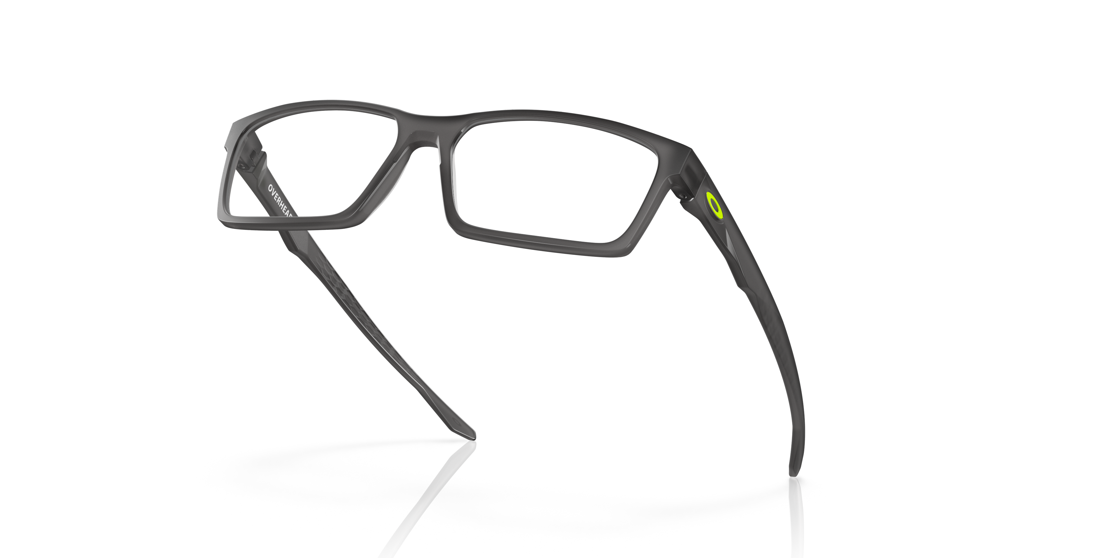Oakley Overhead OX8060 in Satin Grey Smoke, angled view #Colour_Satin Grey Smoke