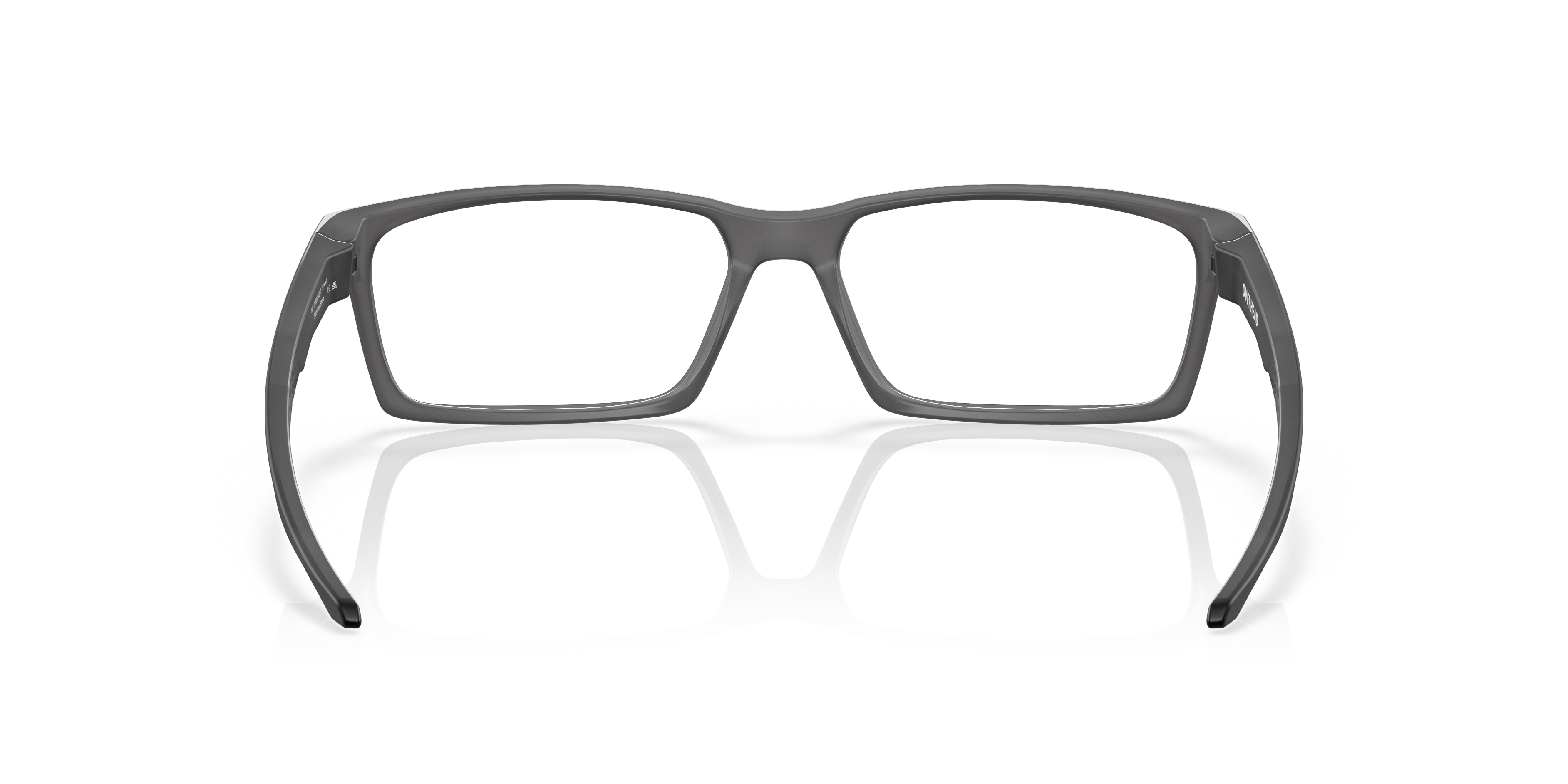 Oakley Overhead OX8060 in Satin Grey Smoke, back view #Colour_Satin Grey Smoke