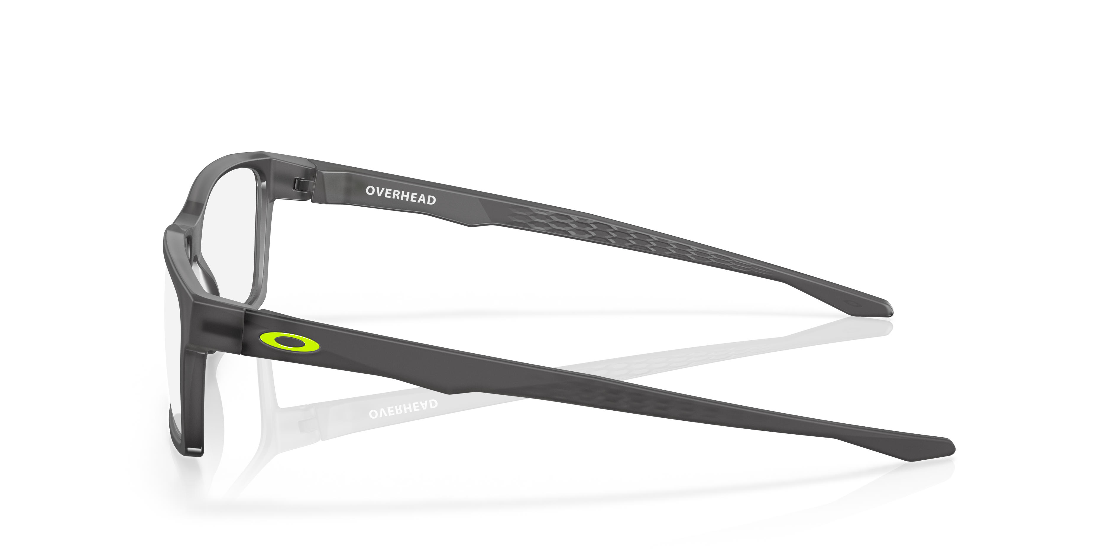 Oakley Overhead OX8060 in Satin Grey Smoke, side view #Colour_Satin Grey Smoke