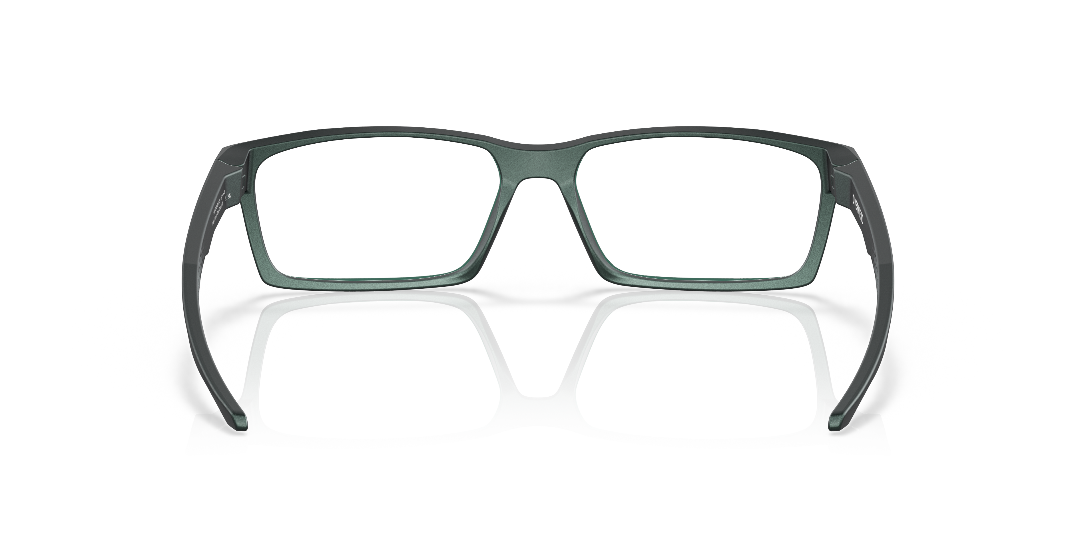 Oakley Overhead OX8060 in Matte Dark Silver/Blue Colorshift, back view #Colour_Matte Dark Silver/Blue Colorshift