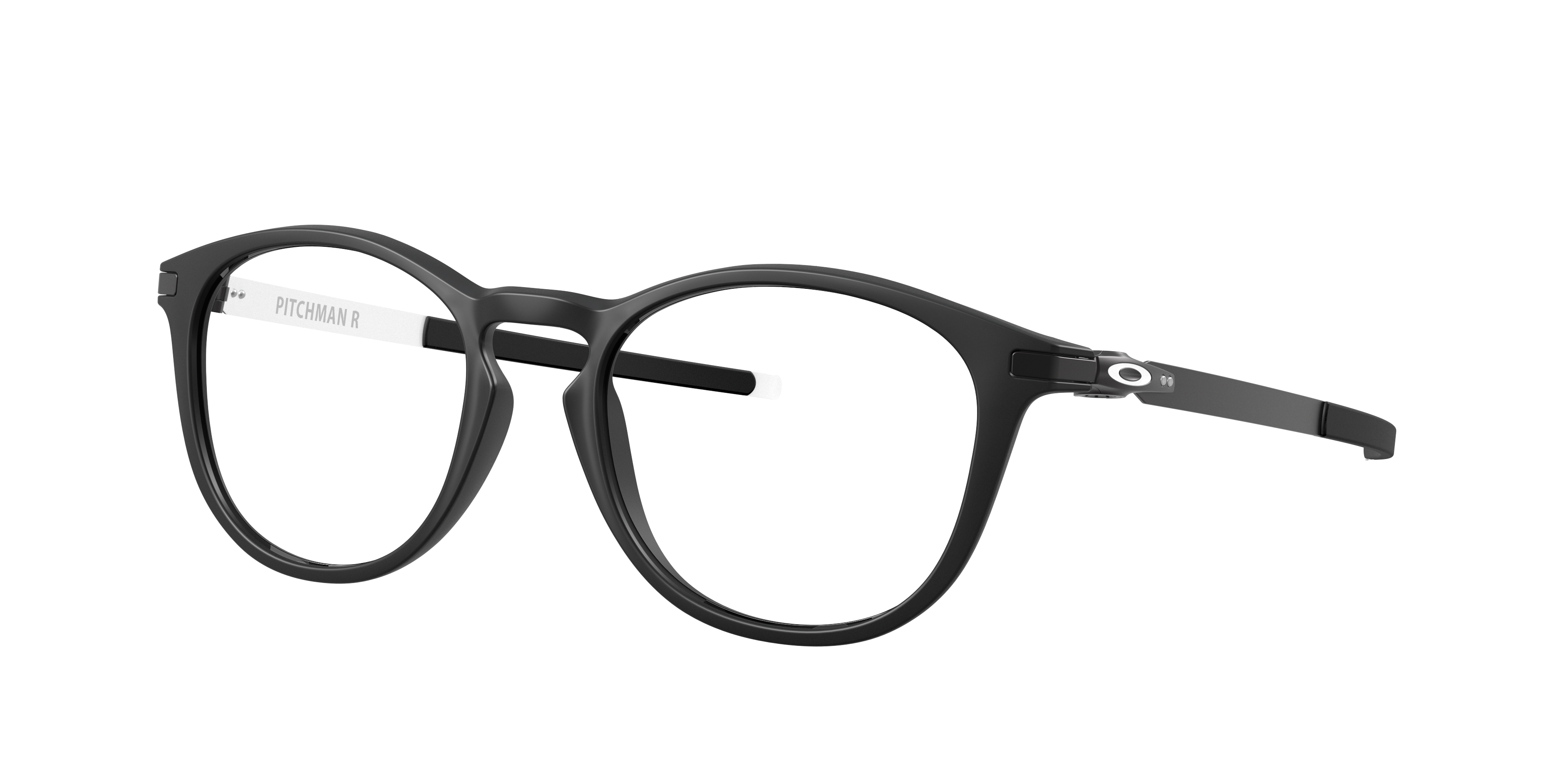 Oakley Pitchman R OX8105 in Satin Black (810525), three-quarter view #Colour_Satin Black (810525)