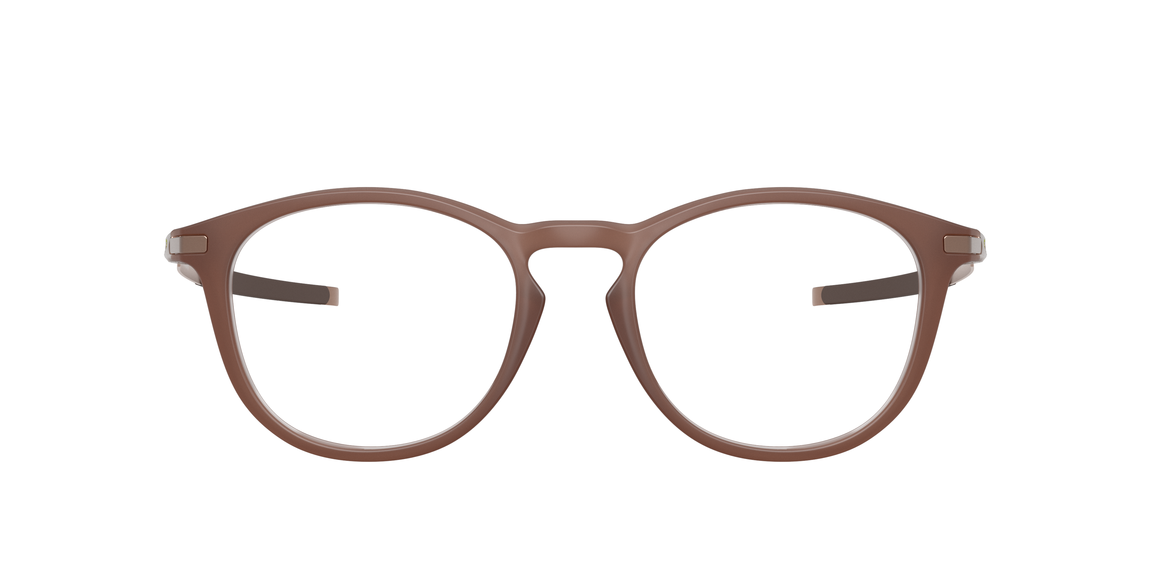 Oakley Pitchman R OX8105 in Transparent Mahogany, front view #Colour_Transparent Mahogany