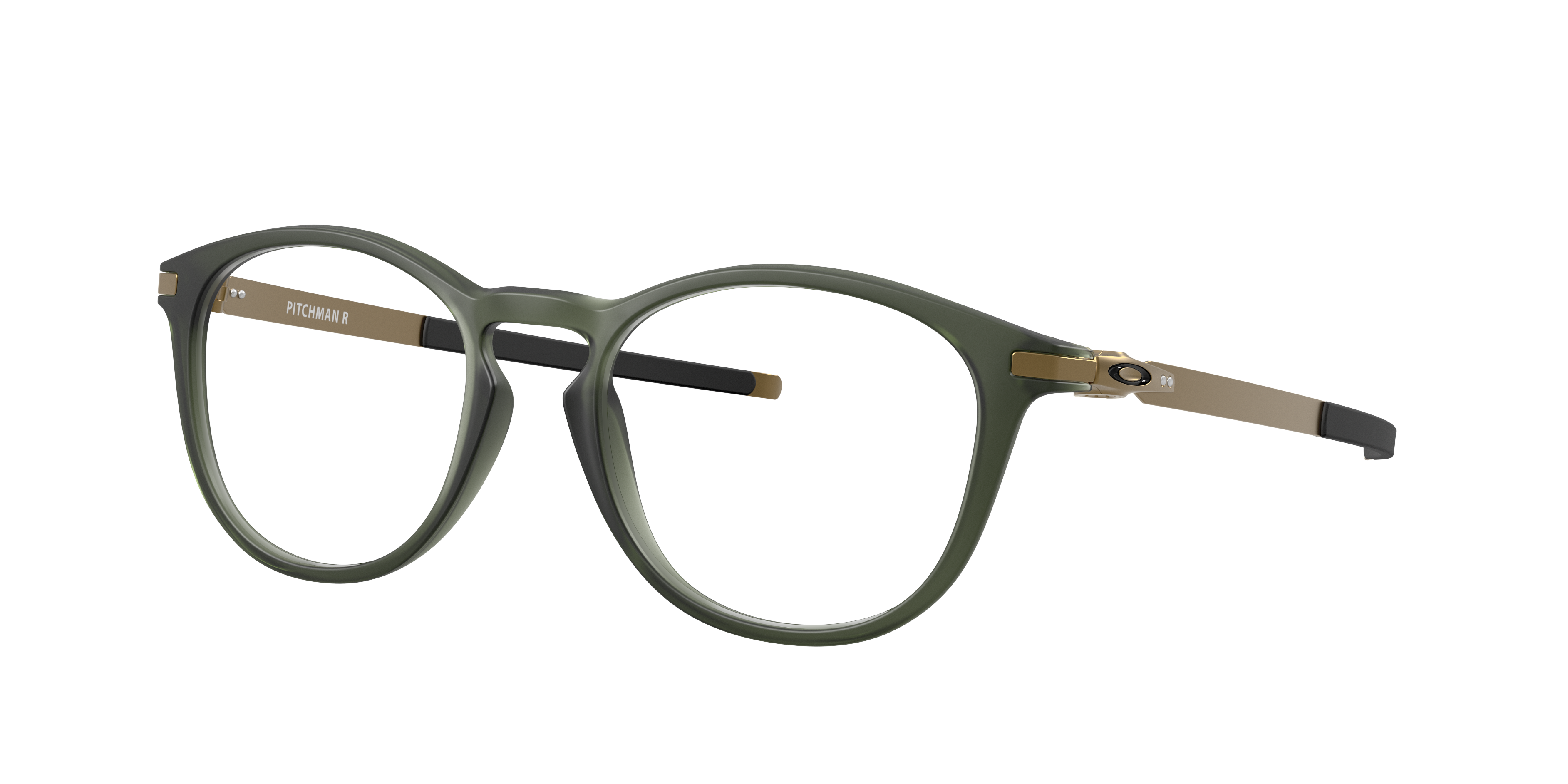Oakley Pitchman R OX8105 in Matte Olive Ink, three-quarter view #Colour_Matte Olive Ink