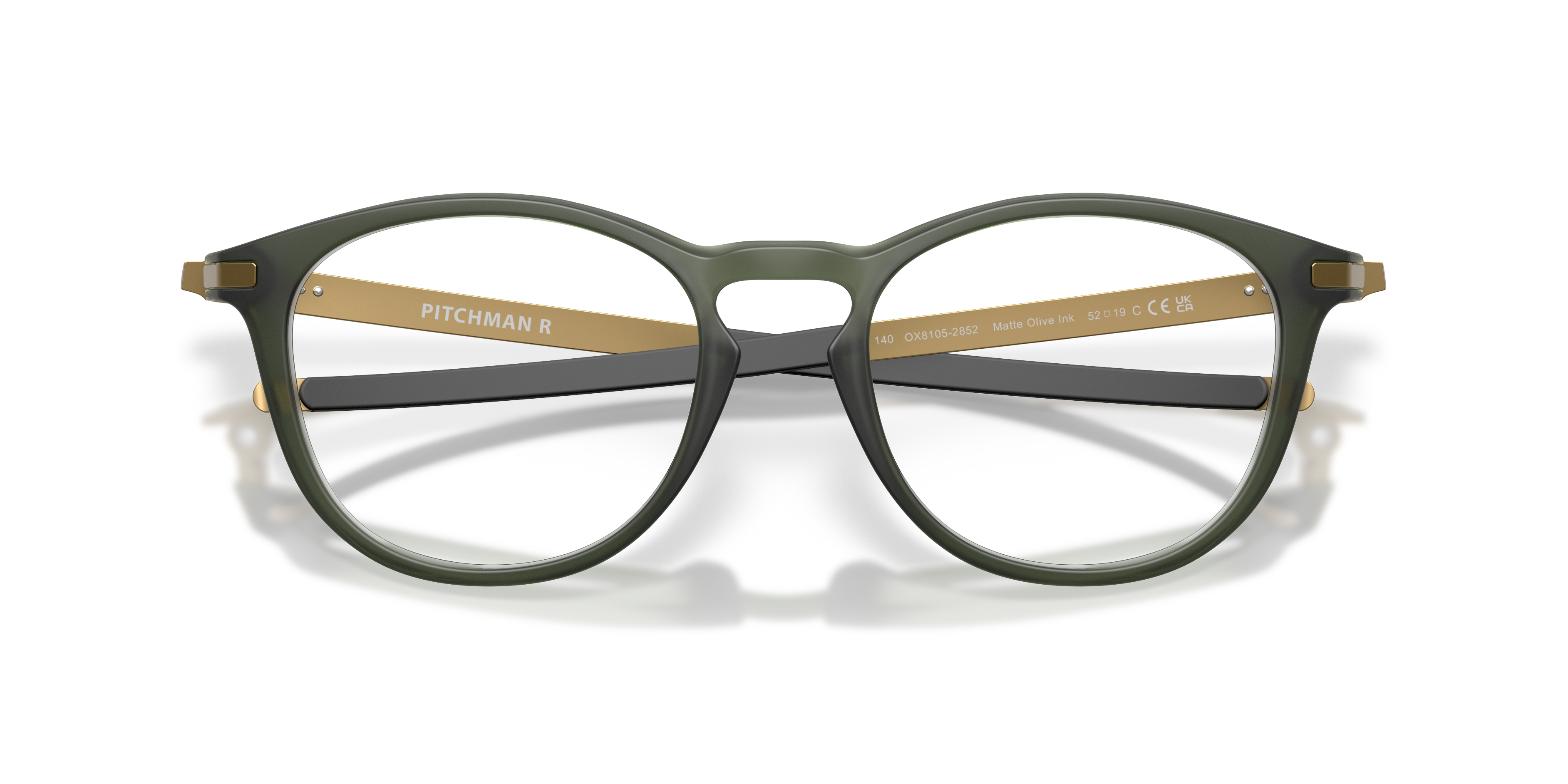 Oakley Pitchman R OX8105 in Matte Olive Ink, front detail view #Colour_Matte Olive Ink