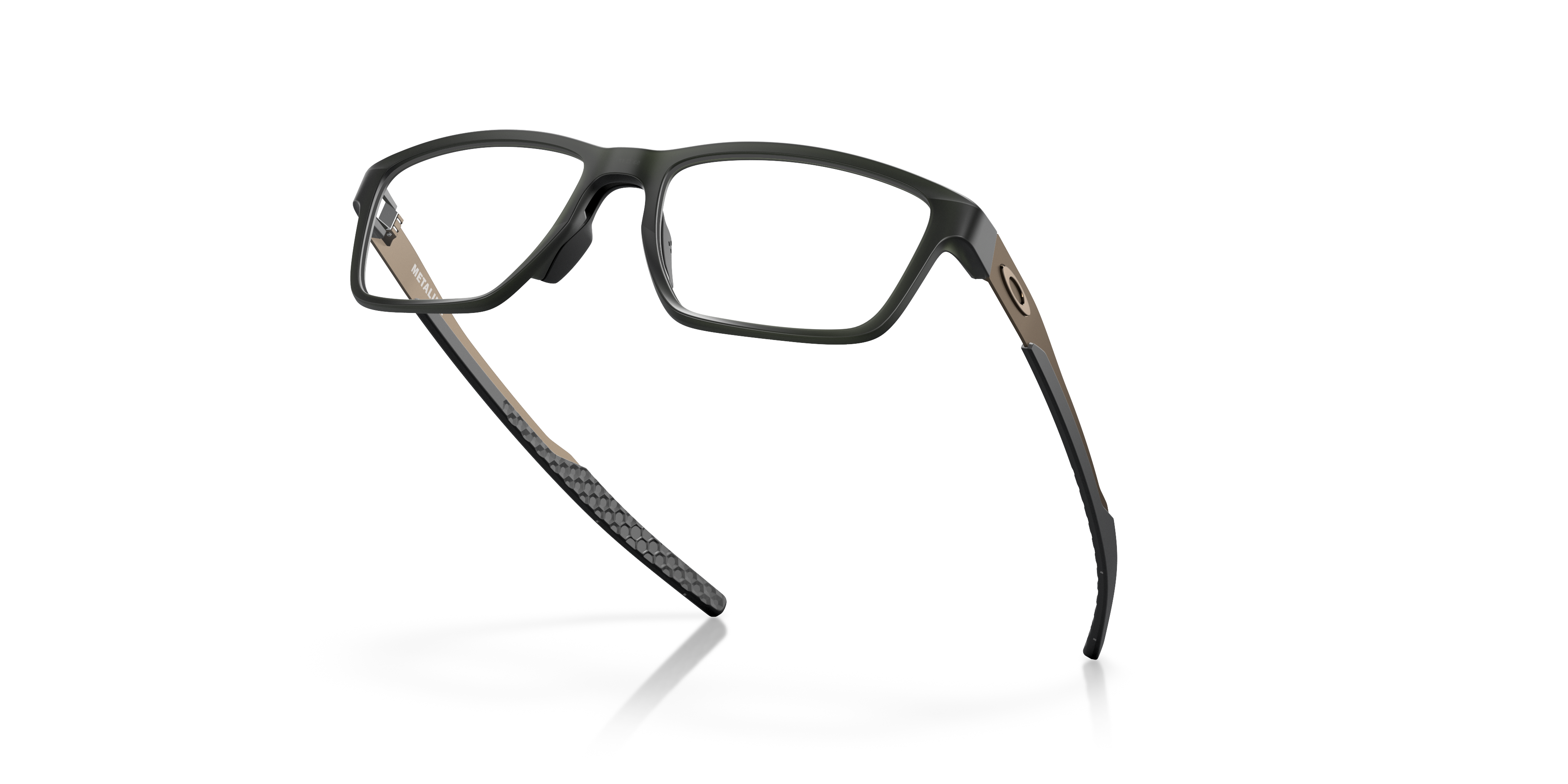 Oakley Metalink OX8153 in Matte Olive, angled view #Colour_Matte Olive