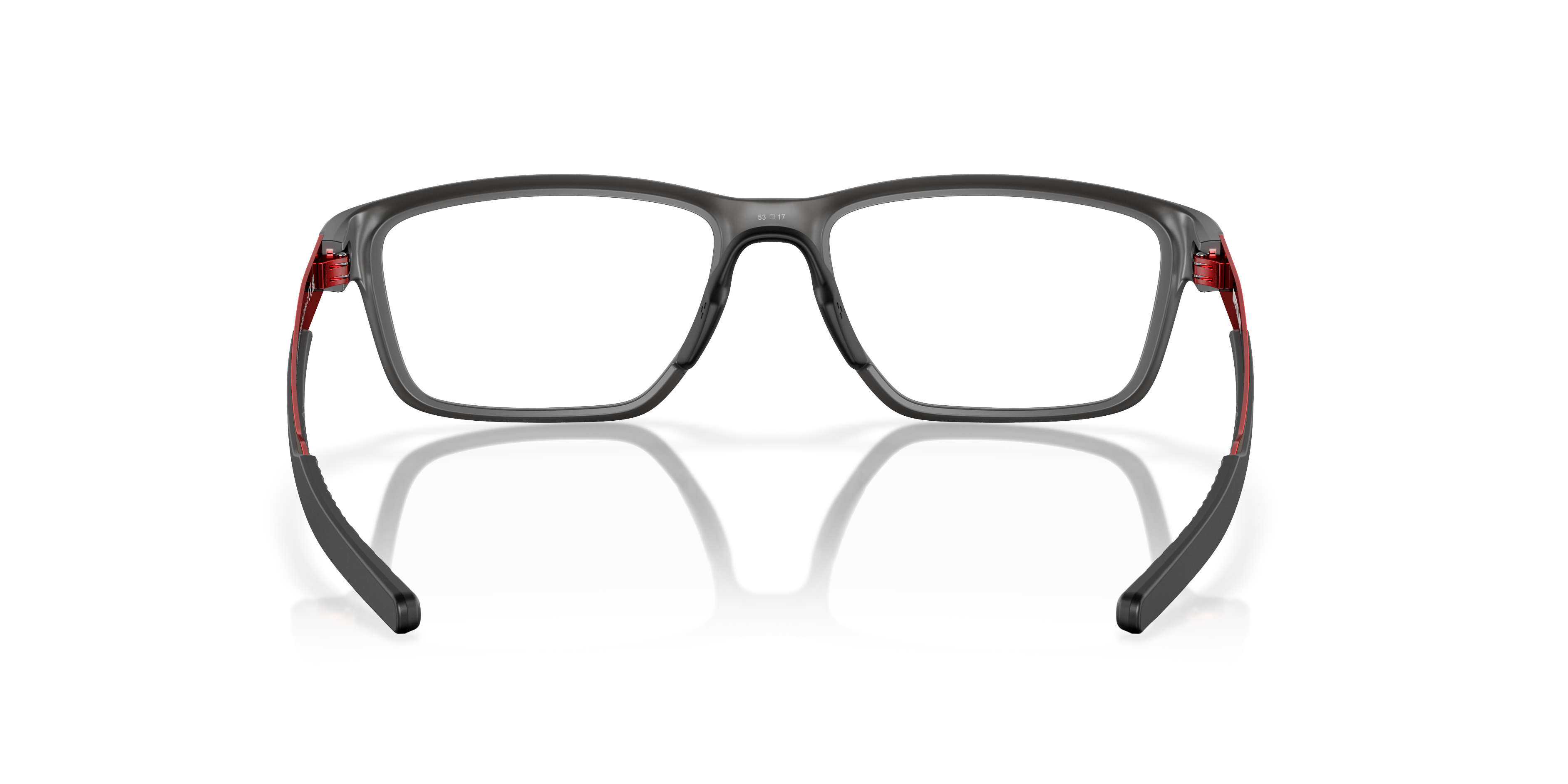 Oakley Metalink OX8153 in Satin Grey Smoke, back view #Colour_Satin Grey Smoke