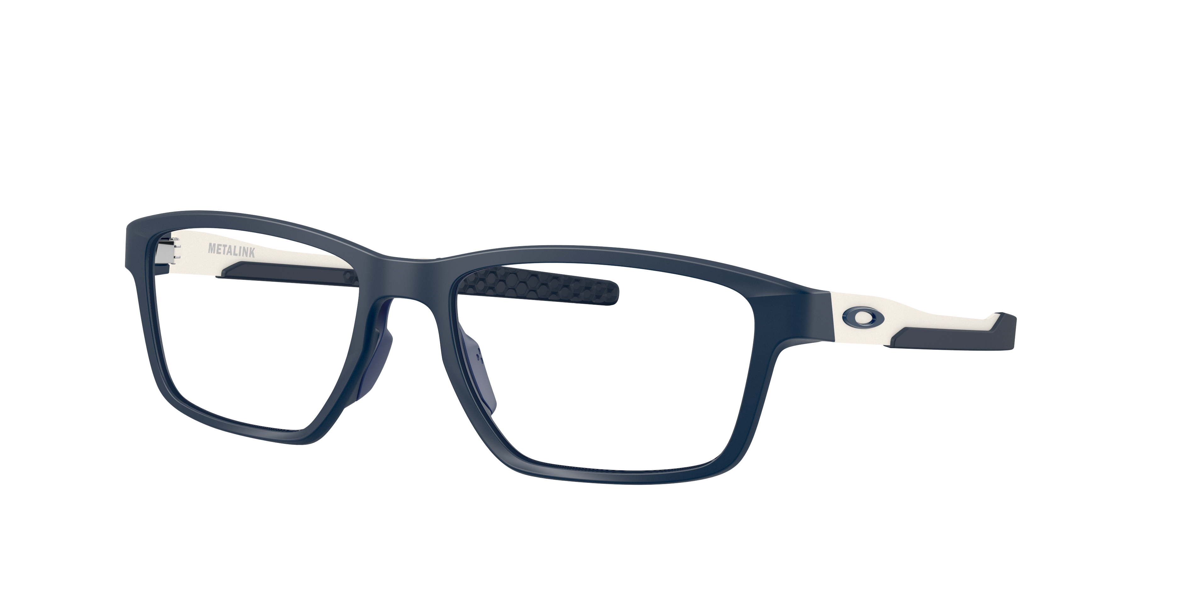 Oakley Metalink OX8153 in Matt Abyss, three-quarter view #Colour_Matt Abyss