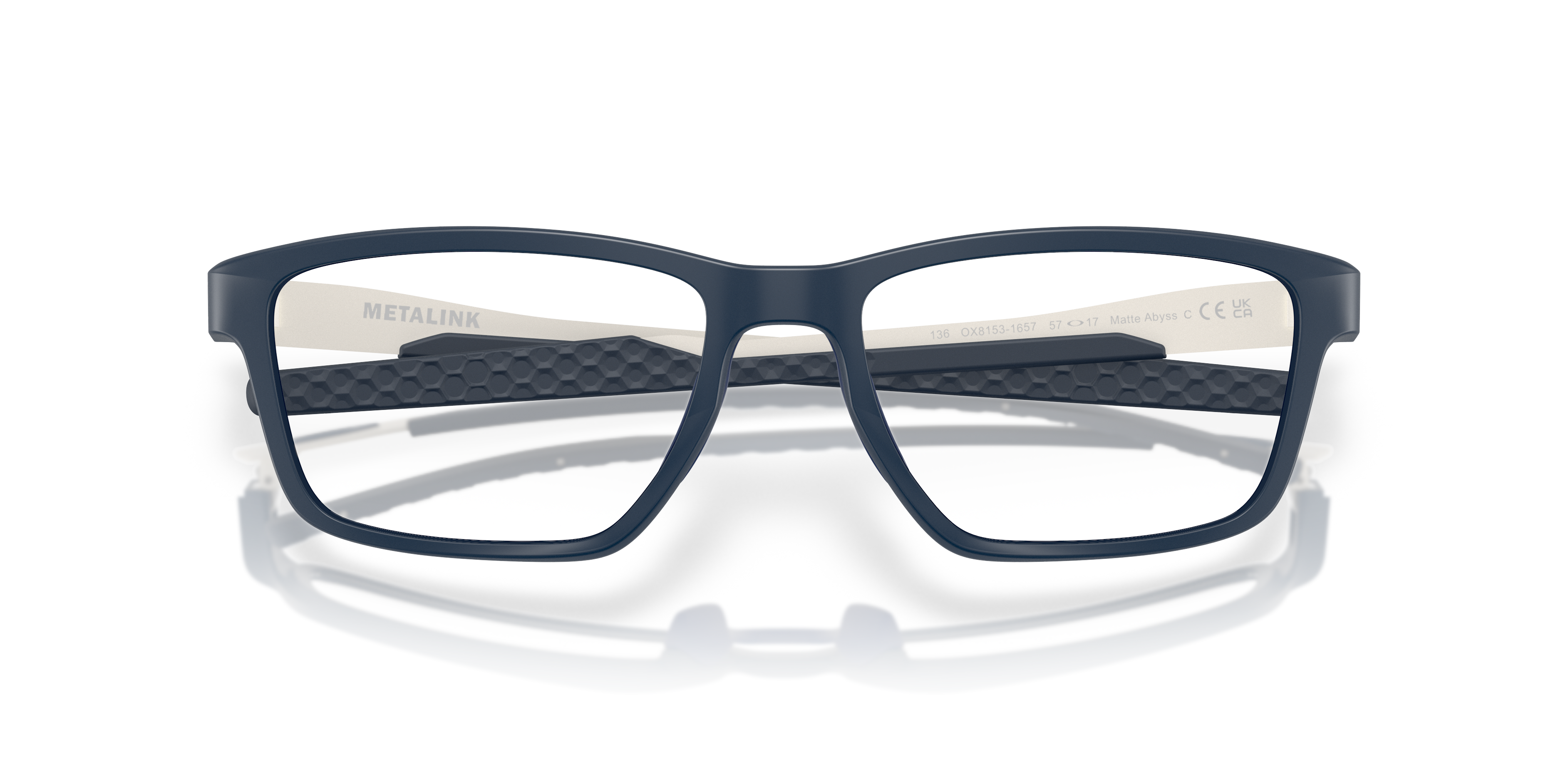 Oakley Metalink OX8153 in Matt Abyss, front detail view #Colour_Matt Abyss