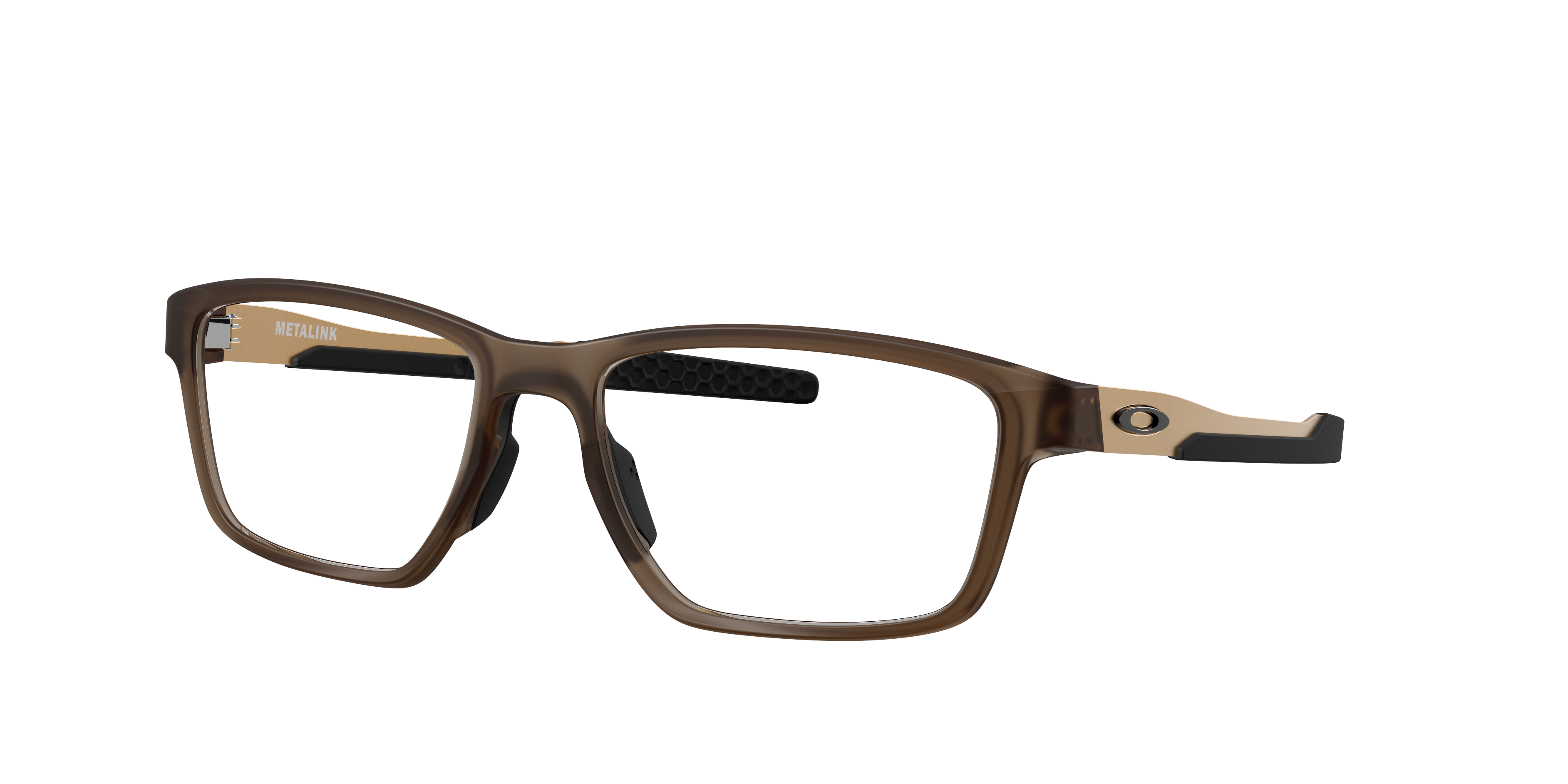 Oakley Metalink OX8153 in Matte Grey Ink, three-quarter view #Colour_Matte Grey Ink