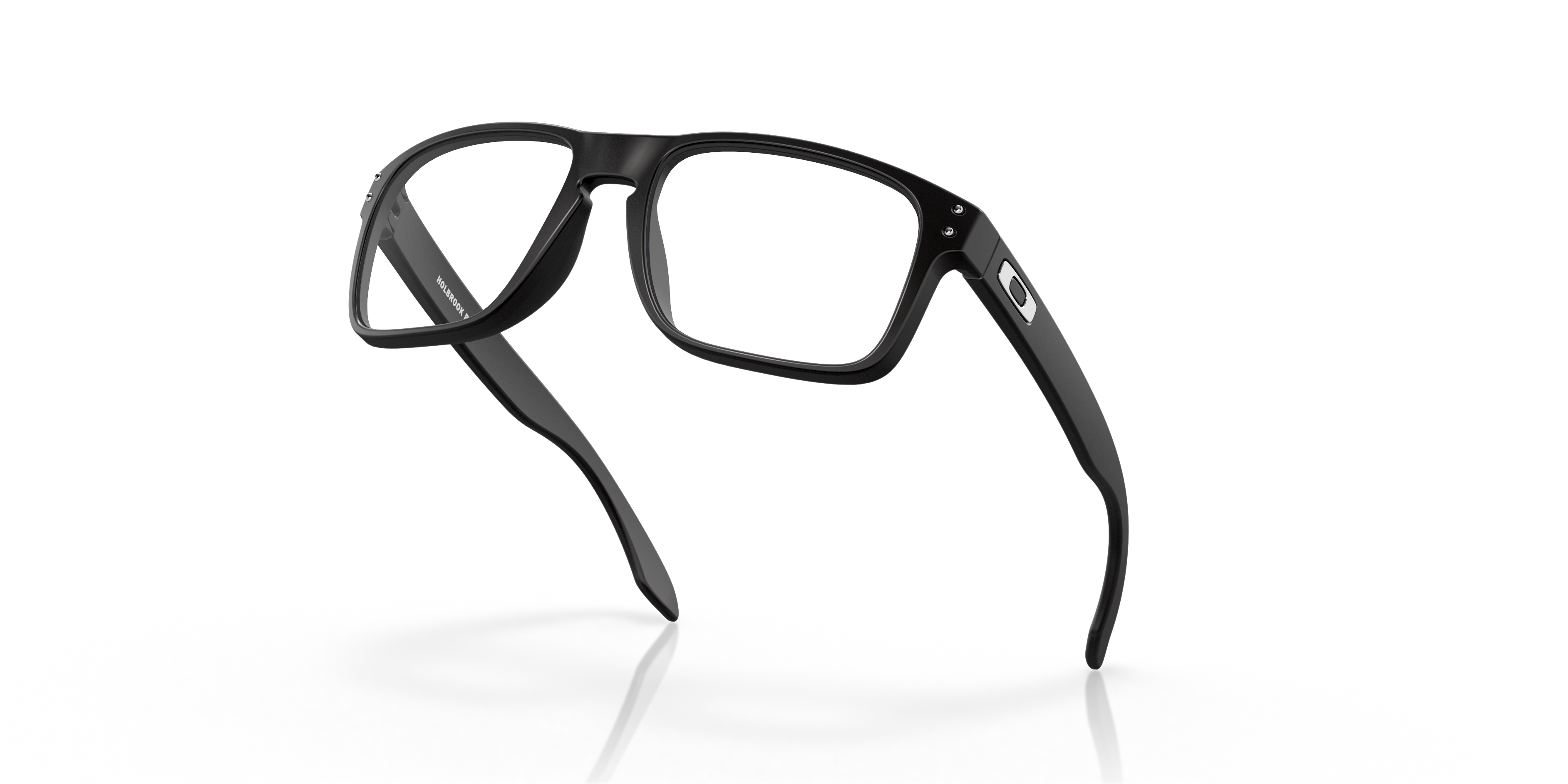 Oakley Holbrook RX OX8156 in Satin Black (815601), angled view #Colour_Satin Black (815601)