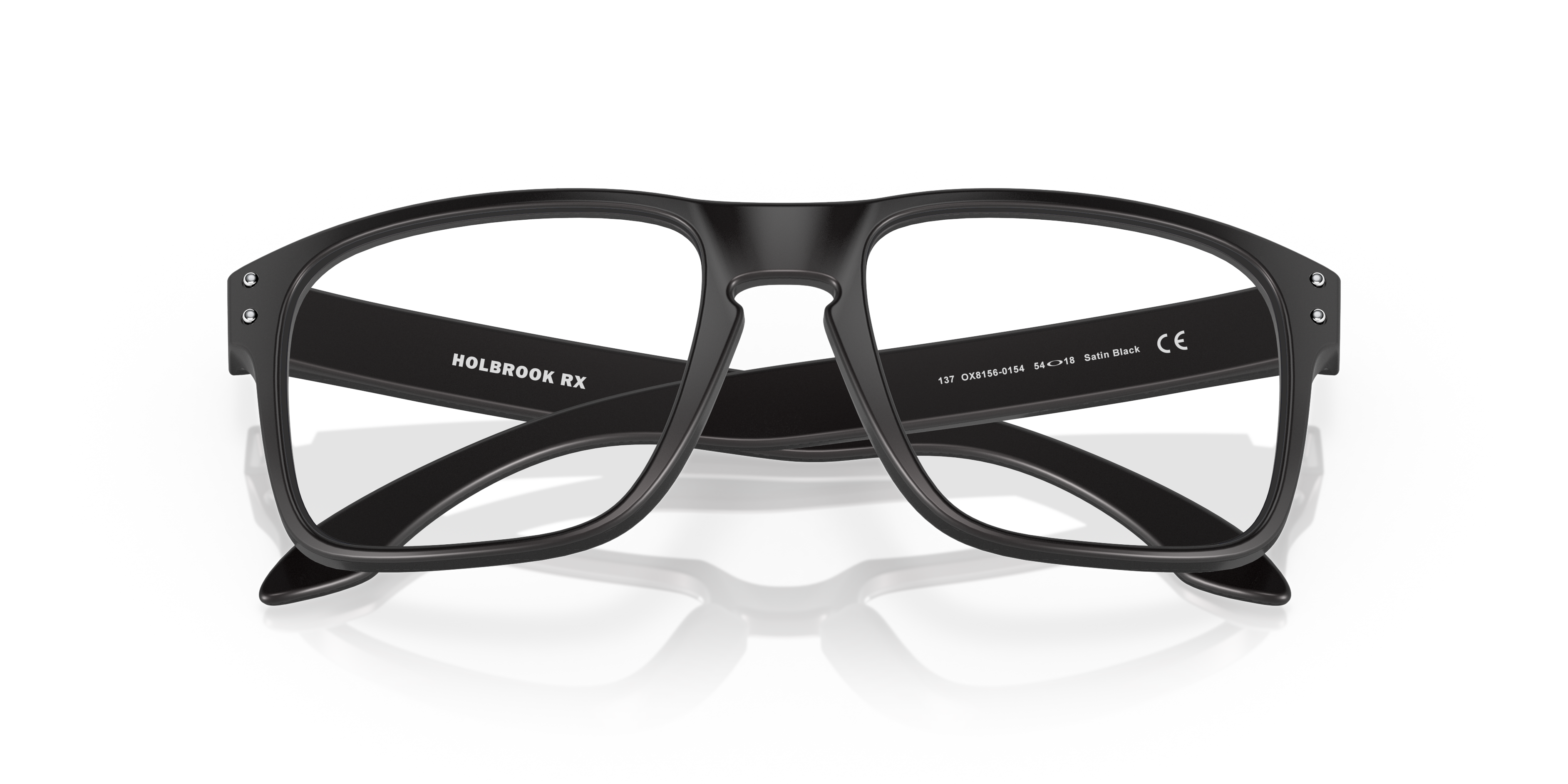 Oakley Holbrook RX OX8156 in Satin Black (815601), front detail view #Colour_Satin Black (815601)