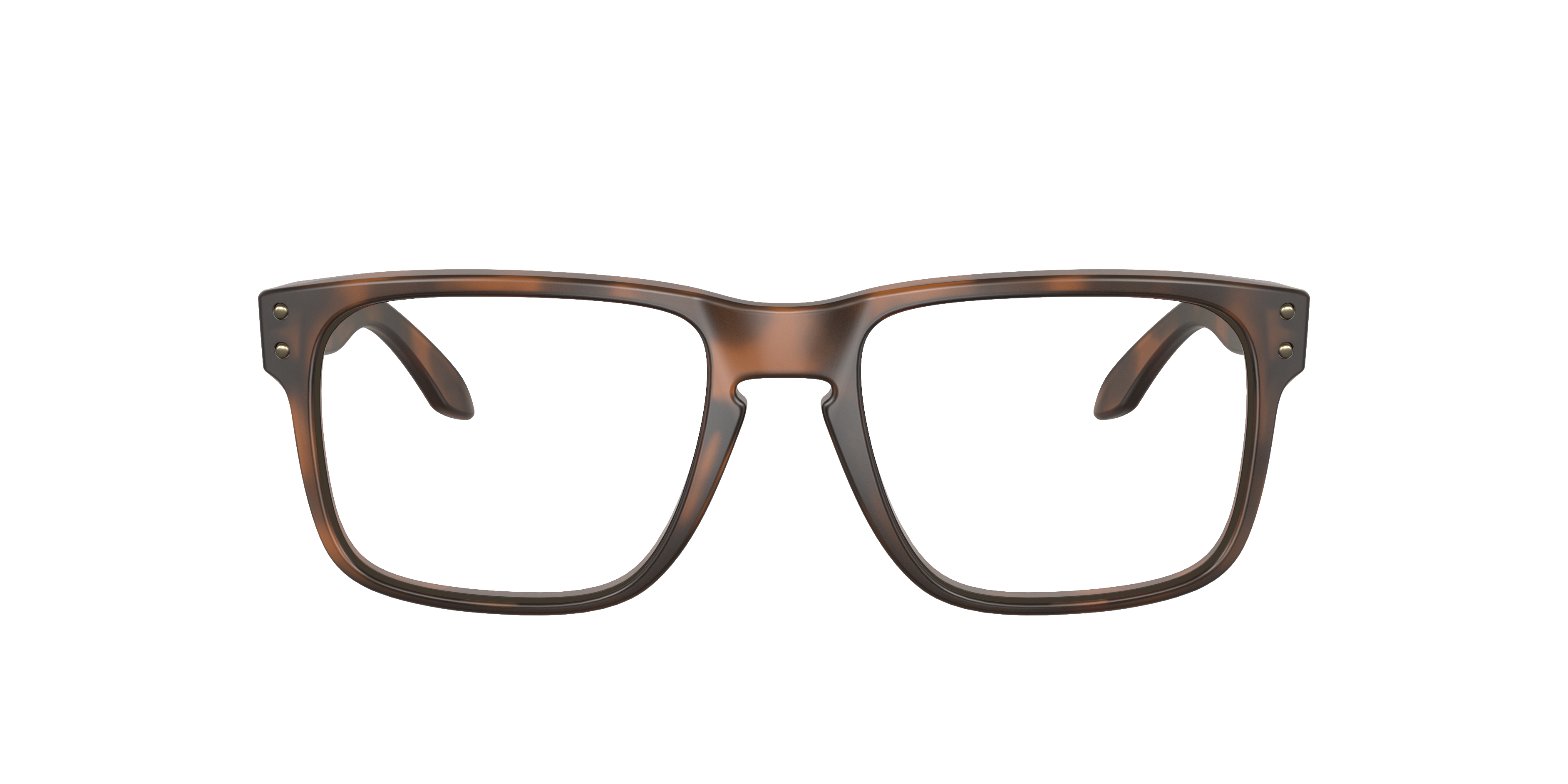 Oakley Holbrook RX OX8156 in Matte Brown Tortoise, front view #Colour_Matte Brown Tortoise
