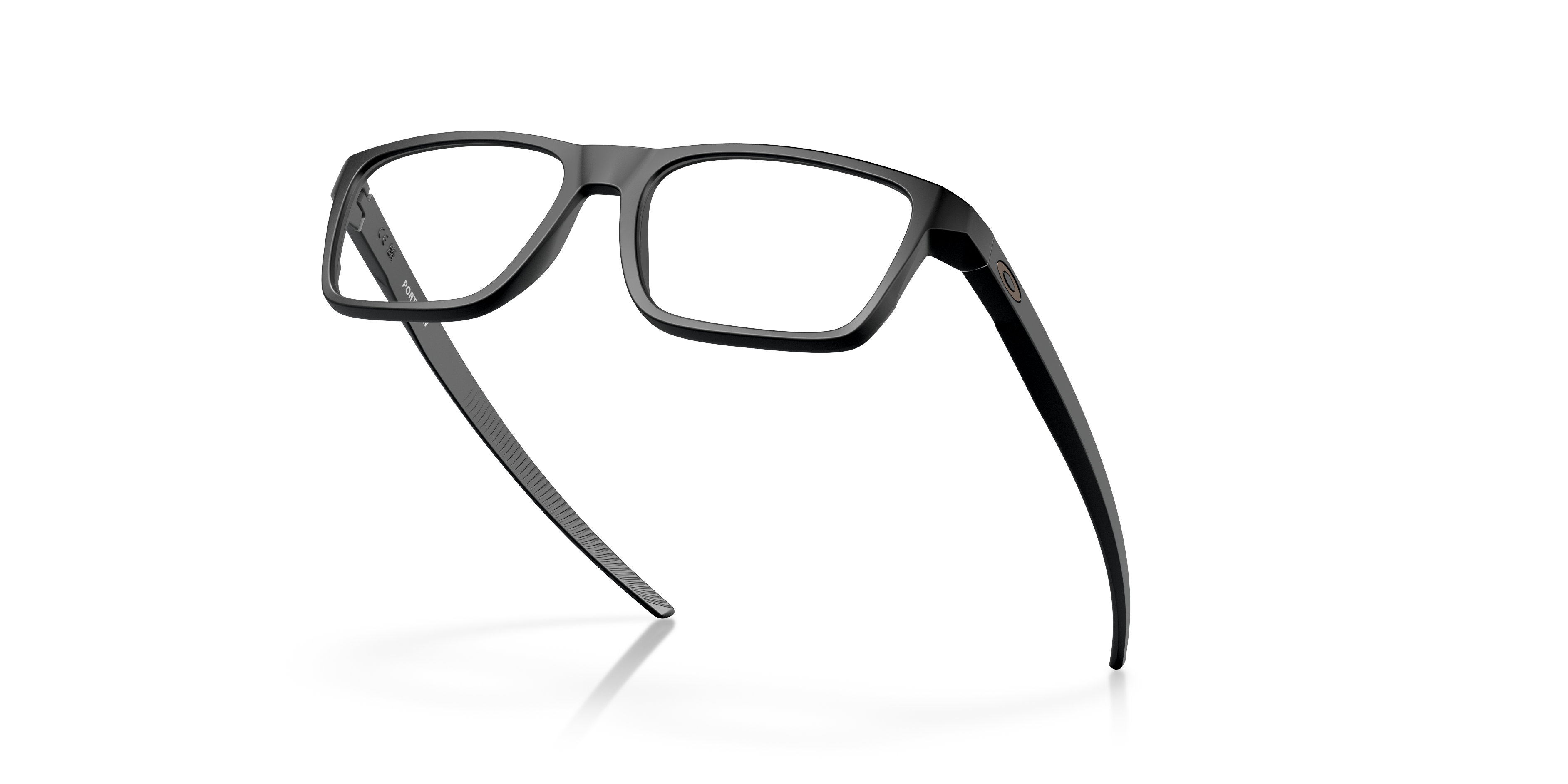 Oakley Port Bow OX8164 in Satin Black (816401), angled view #Colour_Satin Black (816401)