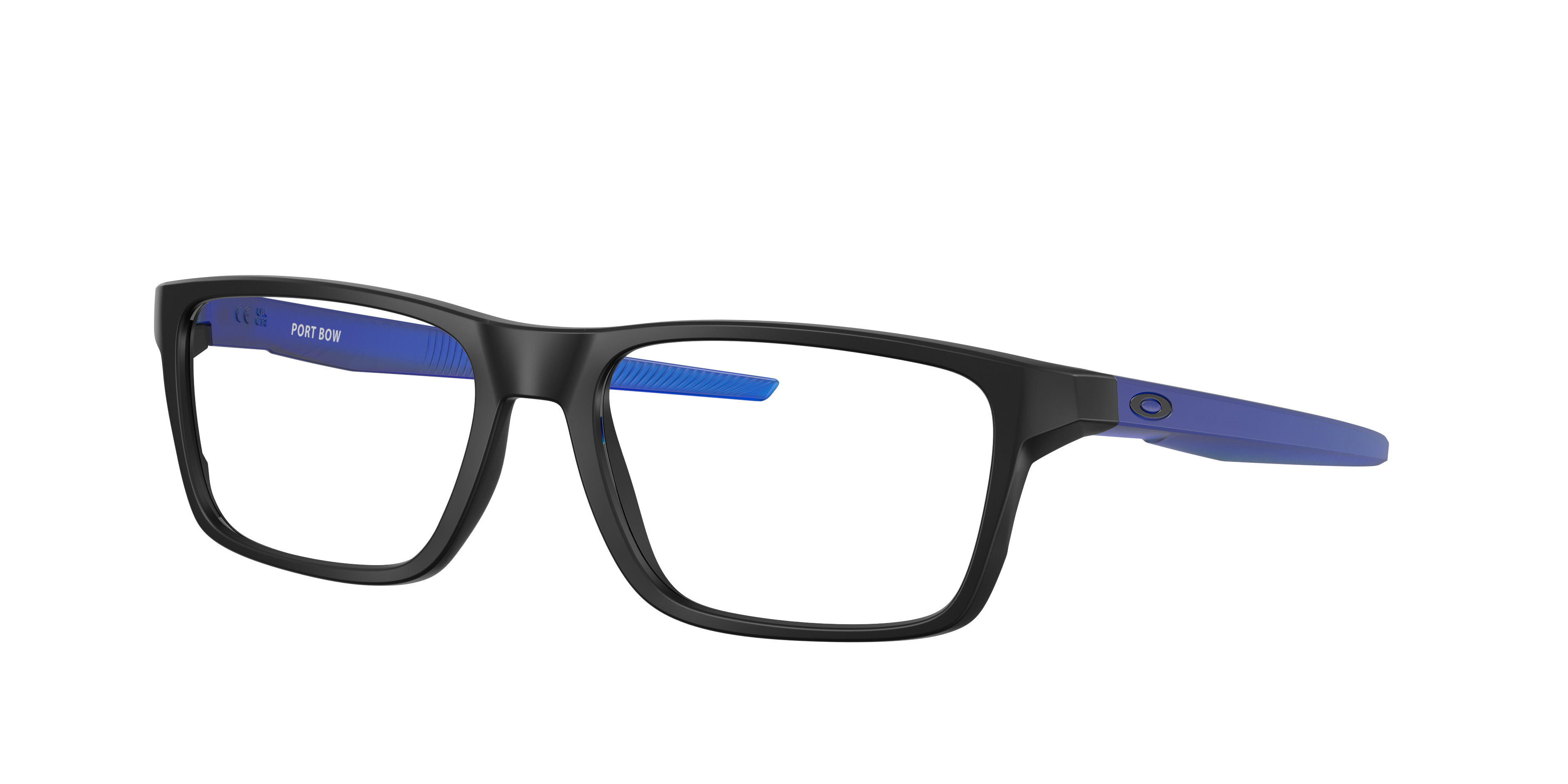 Oakley Port Bow OX8164 in Satin Black (816408), three-quarter view #Colour_Satin Black (816408)