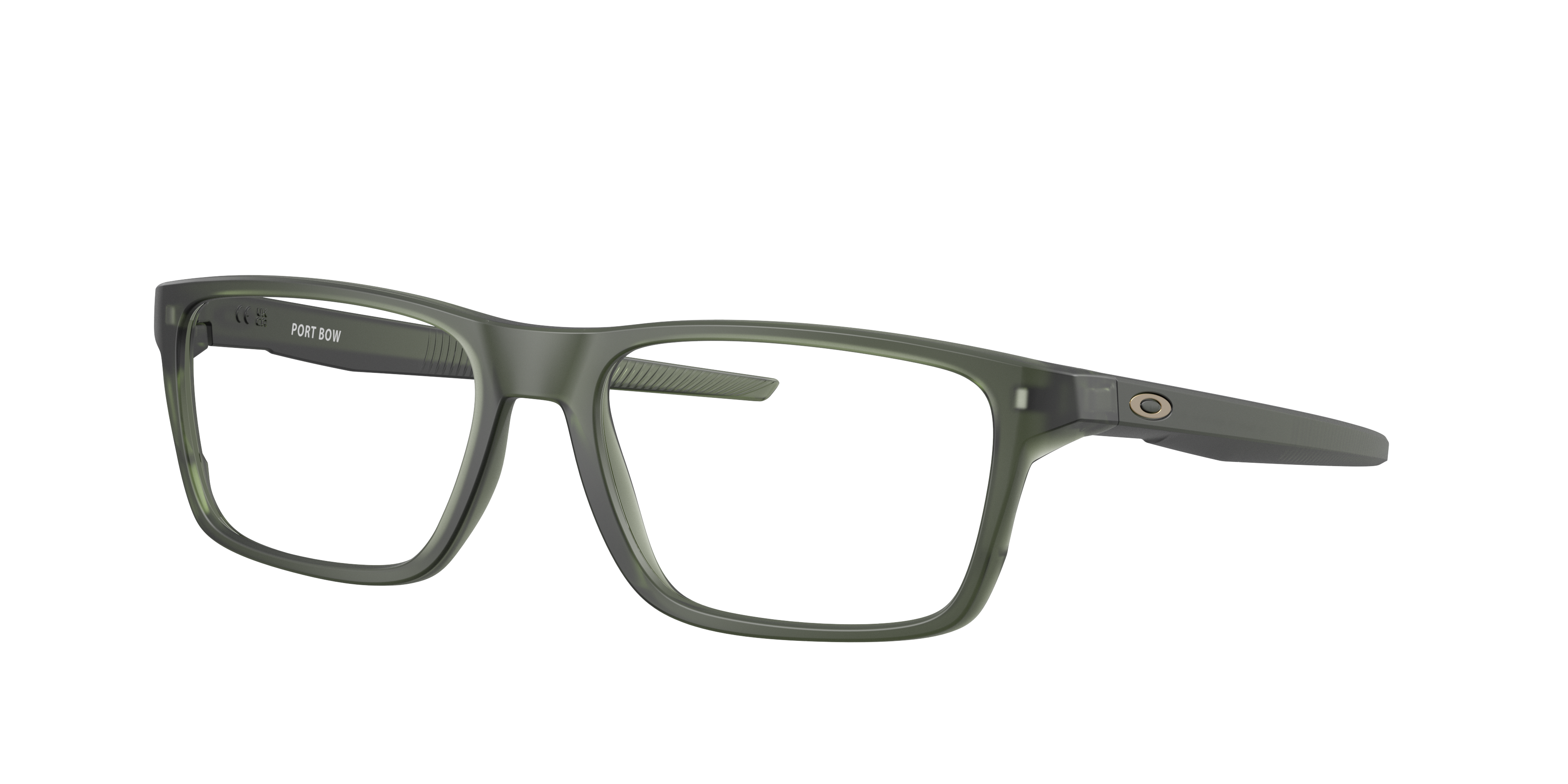Oakley Port Bow OX8164 in Matte Olive Ink, three-quarter view #Colour_Matte Olive Ink