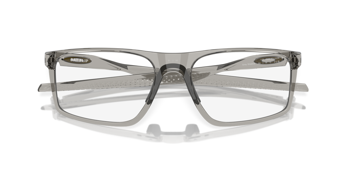 Oakley Bat Flip OX8183 in Grey Shadow, front detail view #Colour_Grey Shadow (818302)