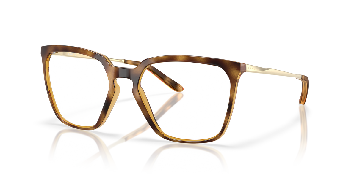 Oakley BMNG SQ OX8189 in Polished Brown Tortoise, three-quarter view #Colour_Polished Brown Tortoise (818904)