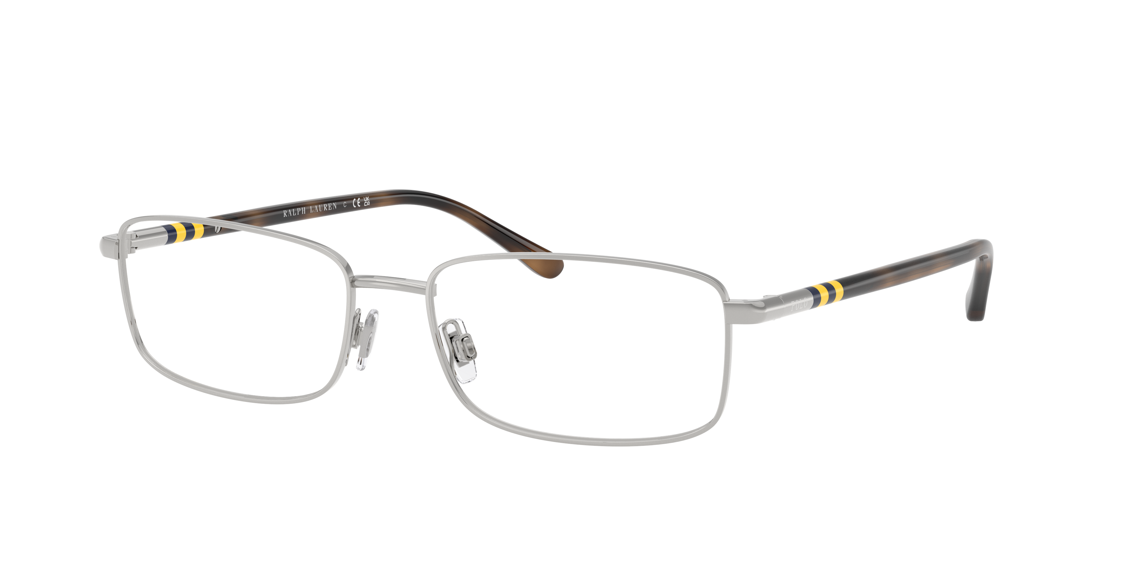 Polo by Ralph Lauren PH1235 - Shiny Silver, three-quarter view #Colour_Shiny Silver