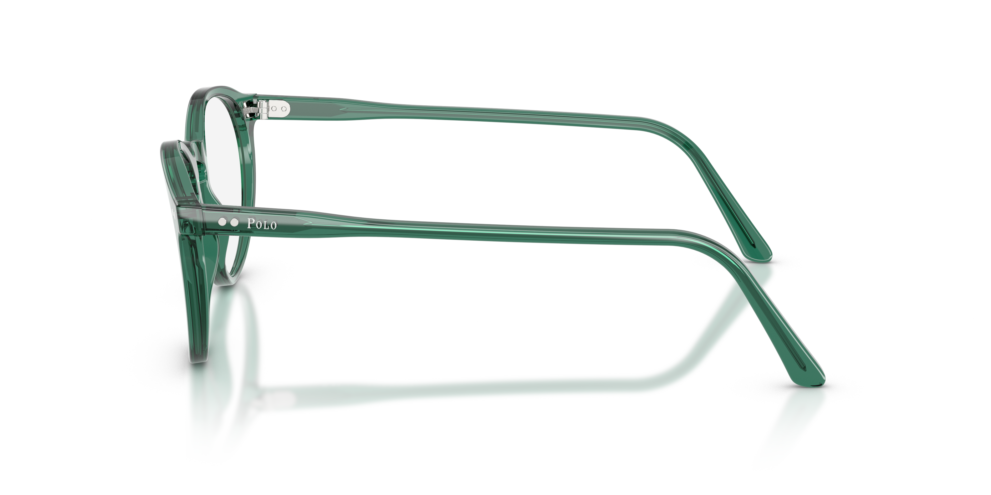 Polo by Ralph Lauren PH2083 - Shiny Transparent Green, side view #Colour_Shiny Transparent Green
