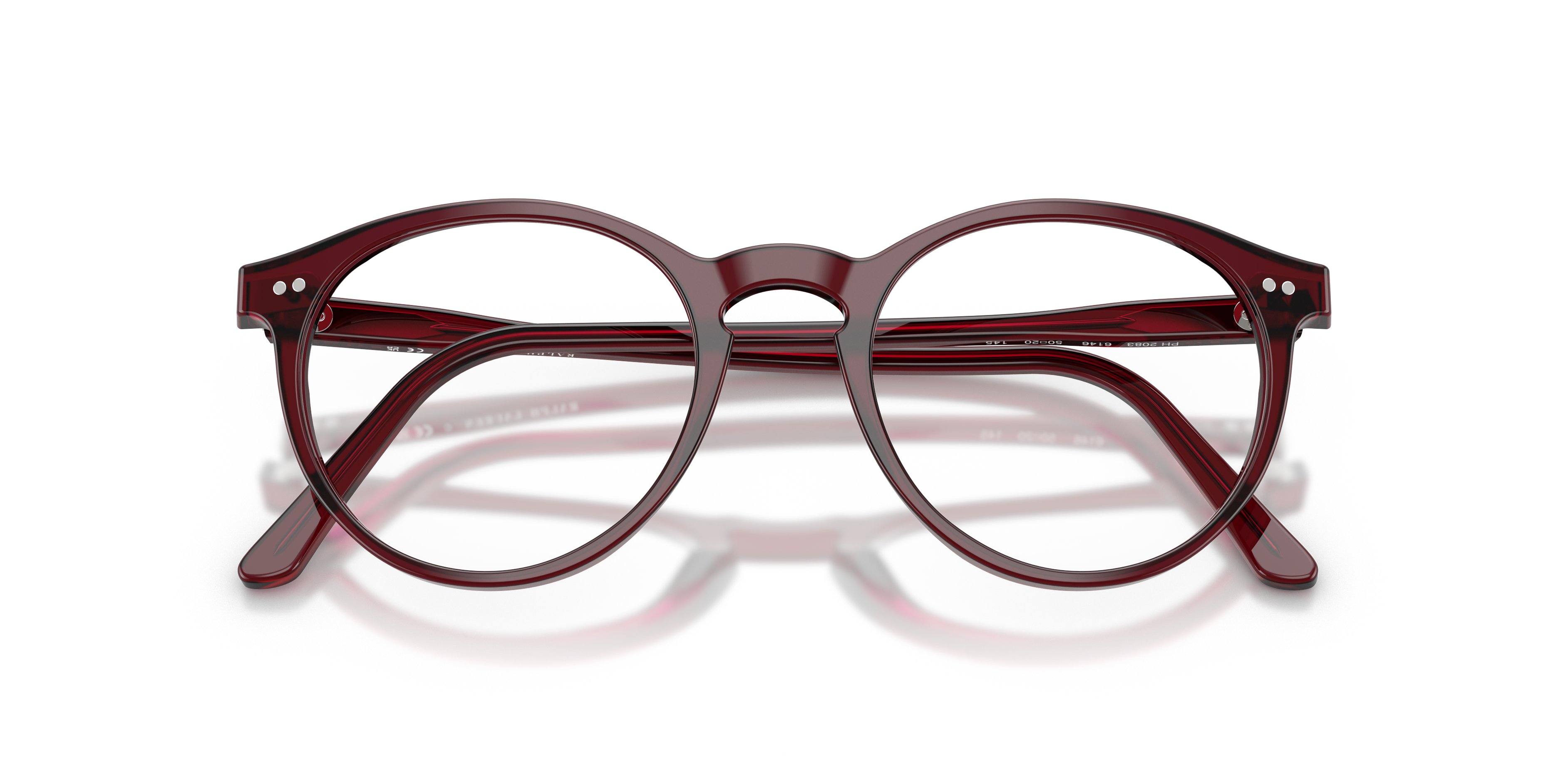 Polo by Ralph Lauren PH2083 - Shiny Opal Red, front detail view #Colour_Shiny Opal Red