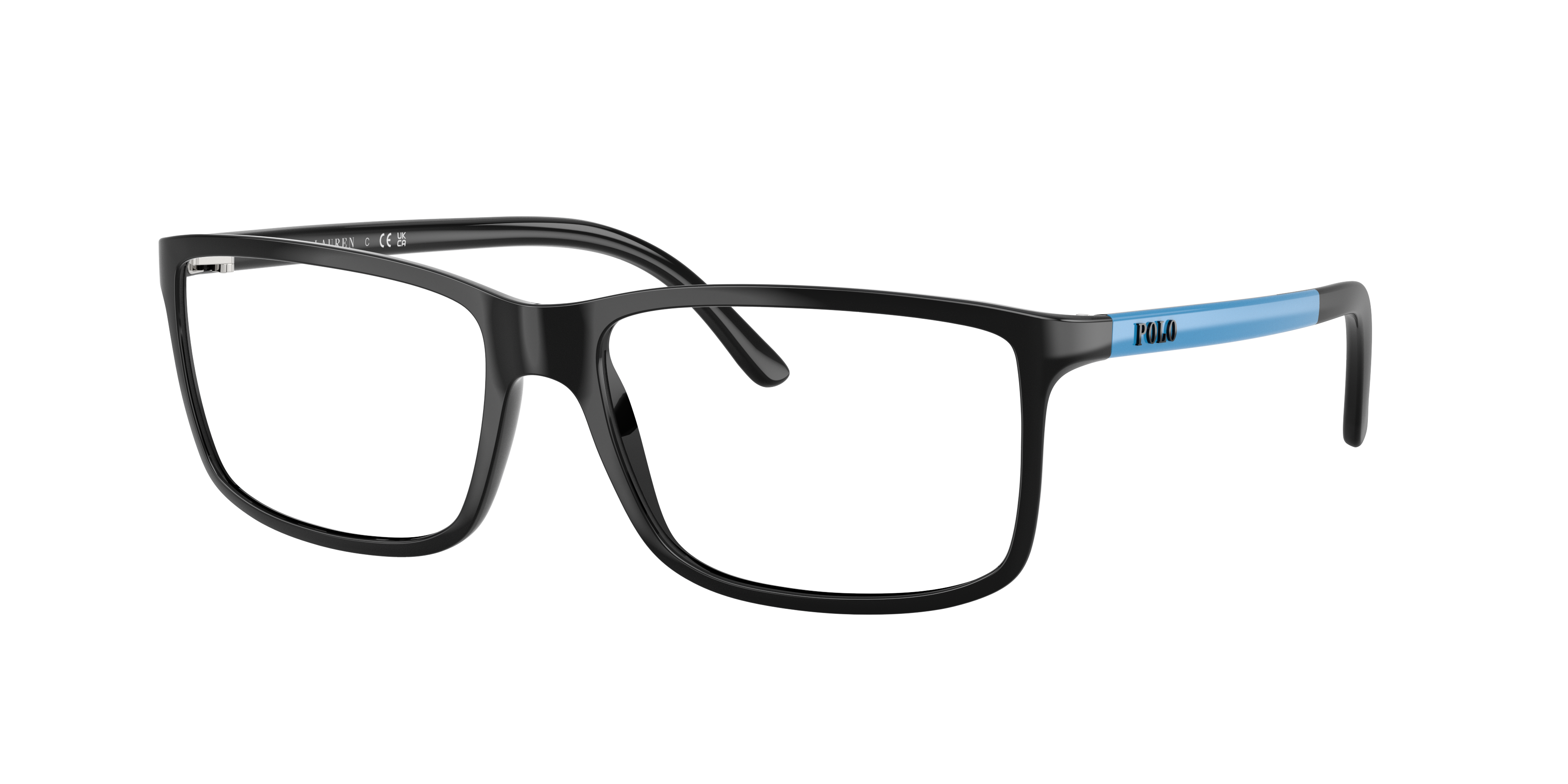 Polo by Ralph Lauren PH2126 - Shiny Black, three-quarter view #Colour_Shiny Black