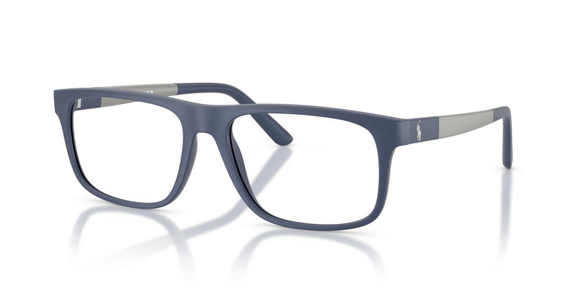 Polo by Ralph Lauren PH2218 in Matte Navy Blue, three-quarter view #Colour_Matte Navy Blue (5528)