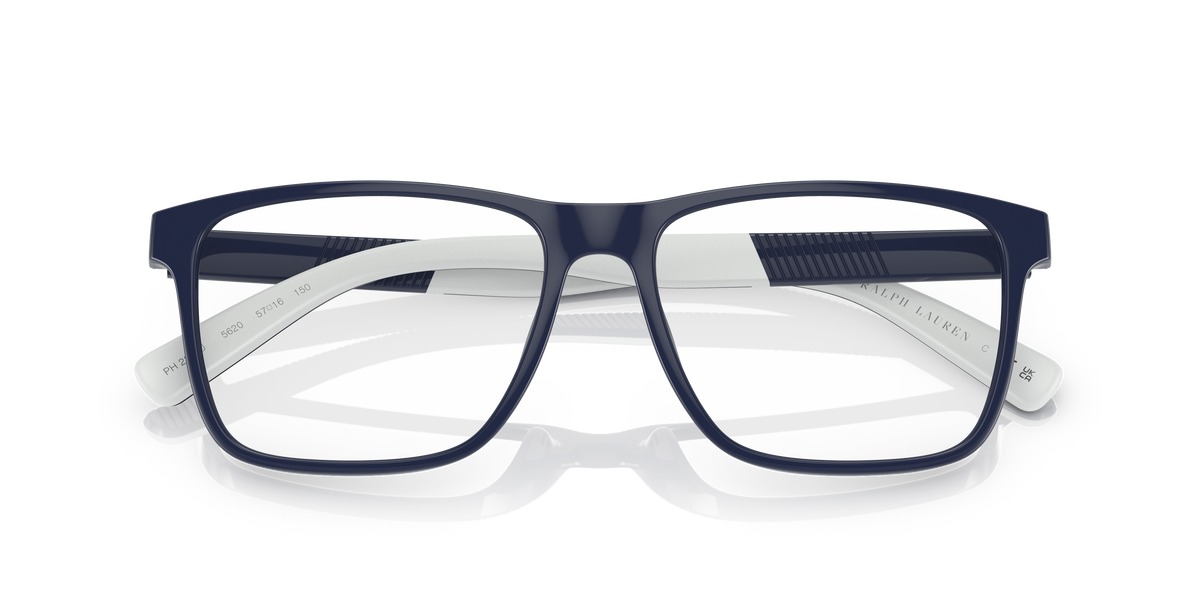 Polo by Ralph Lauren PH2257U in Shiny Navy Blue, front detail view #Colour_Shiny Navy Blue (5620)