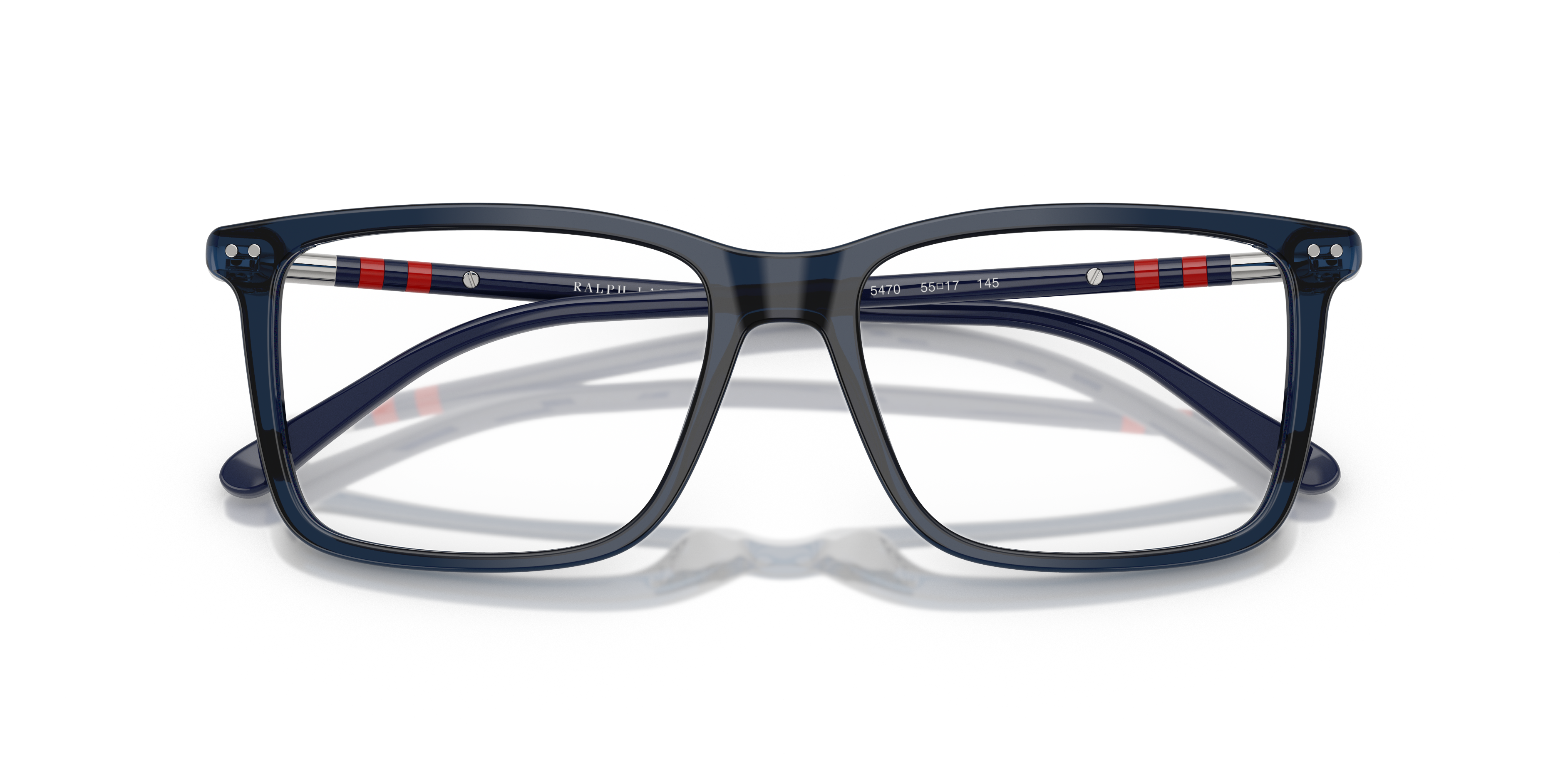 Polo by Ralph Lauren PH2287 - Shiny Transparent Blue, front detail view #Colour_Shiny Transparent Blue