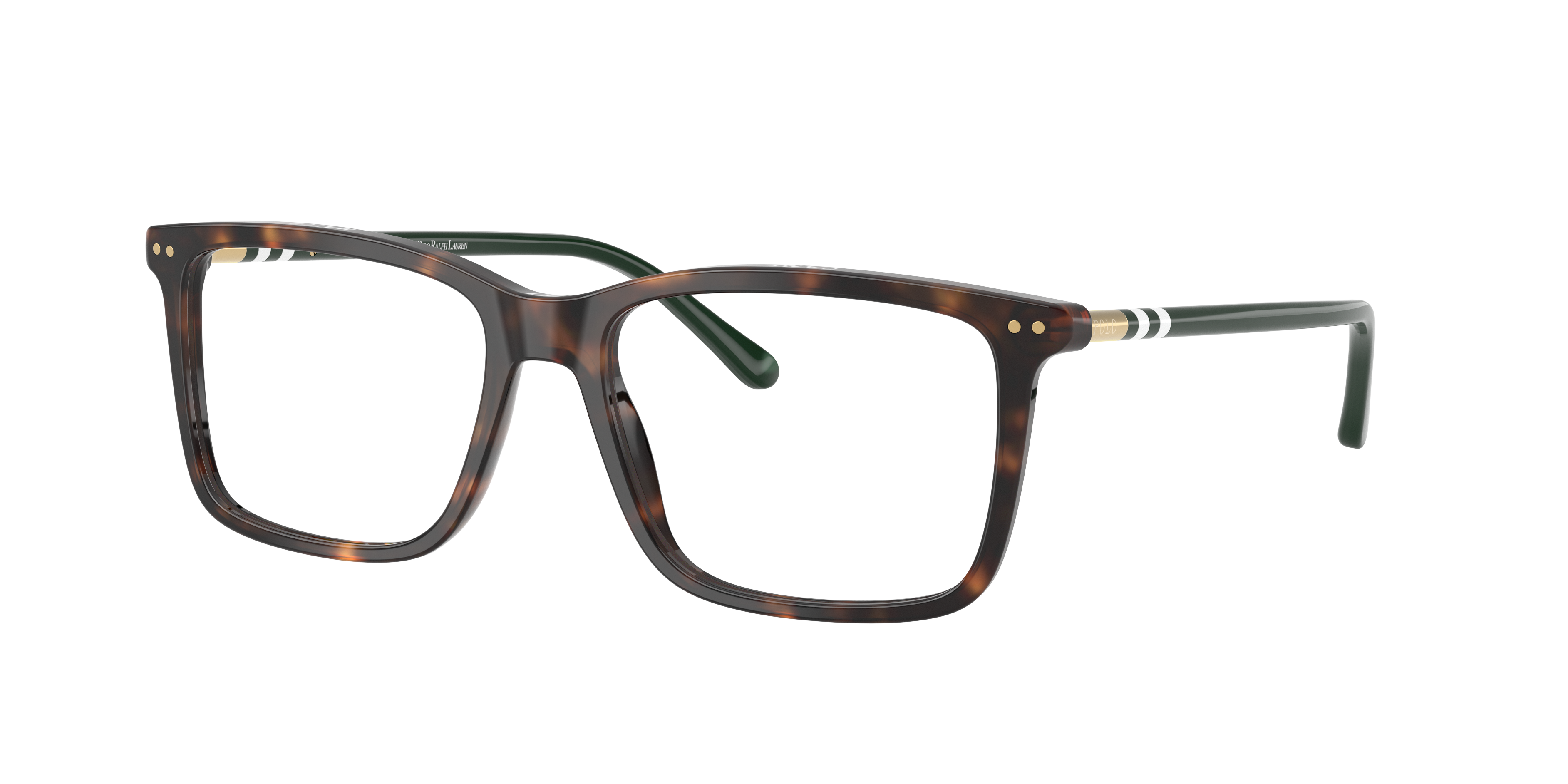 Polo by Ralph Lauren PH2287 - Shiny Dark Havana, three-quarter view #Colour_Shiny Dark Havana